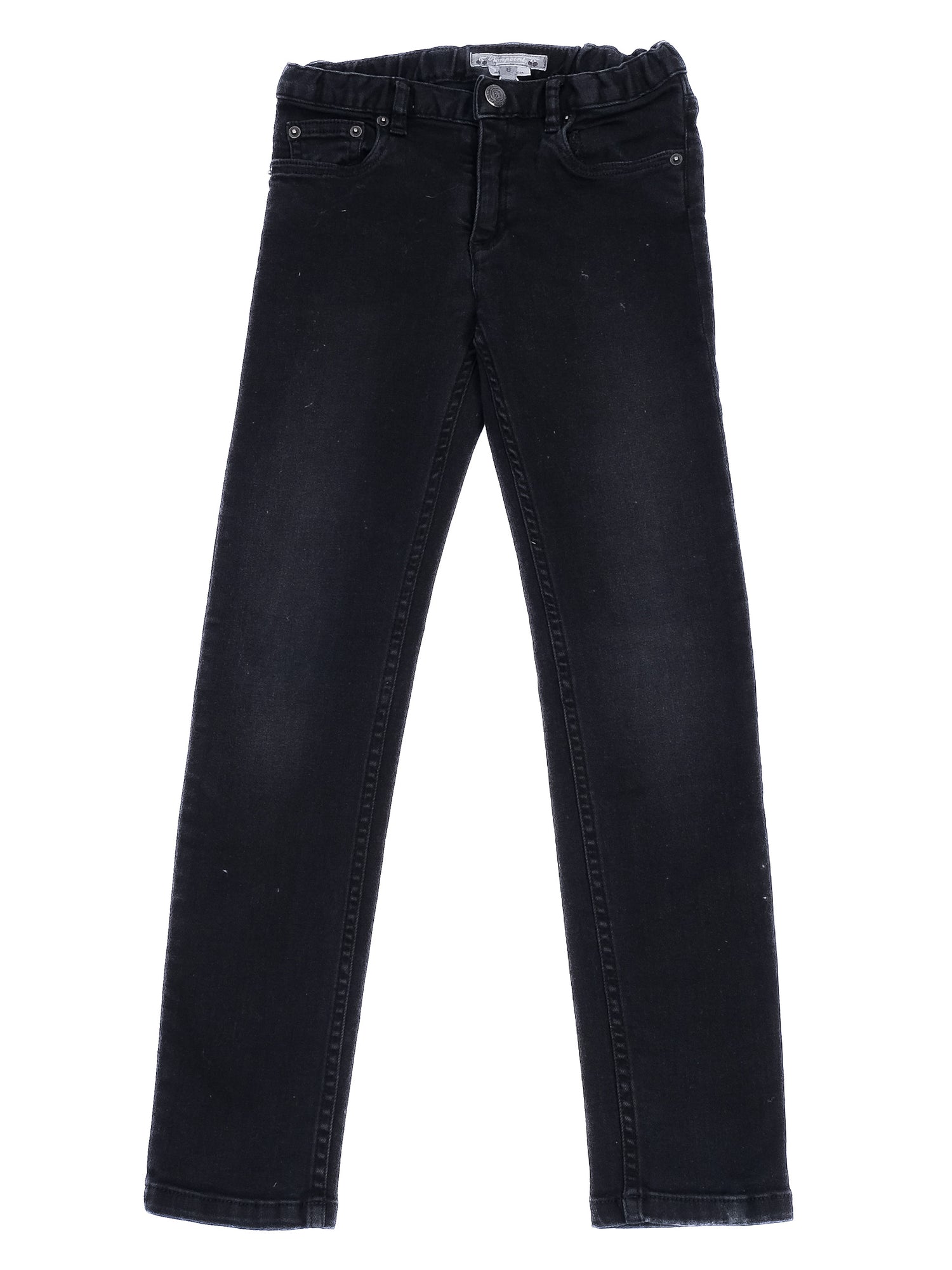 Excellent Bonpoint Black Cotton Jeans for Kids Size 7
