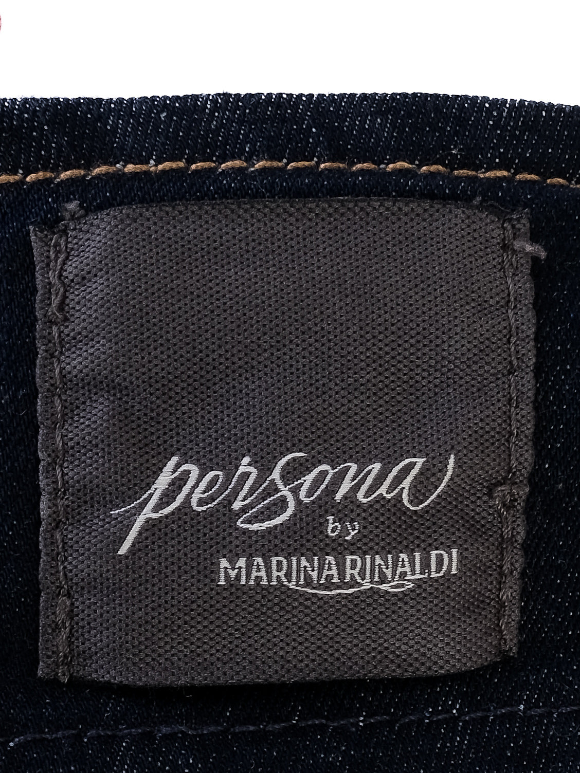 Excellent Marina Rinaldi Blue Denim Midi Skirt Cotton Size 8