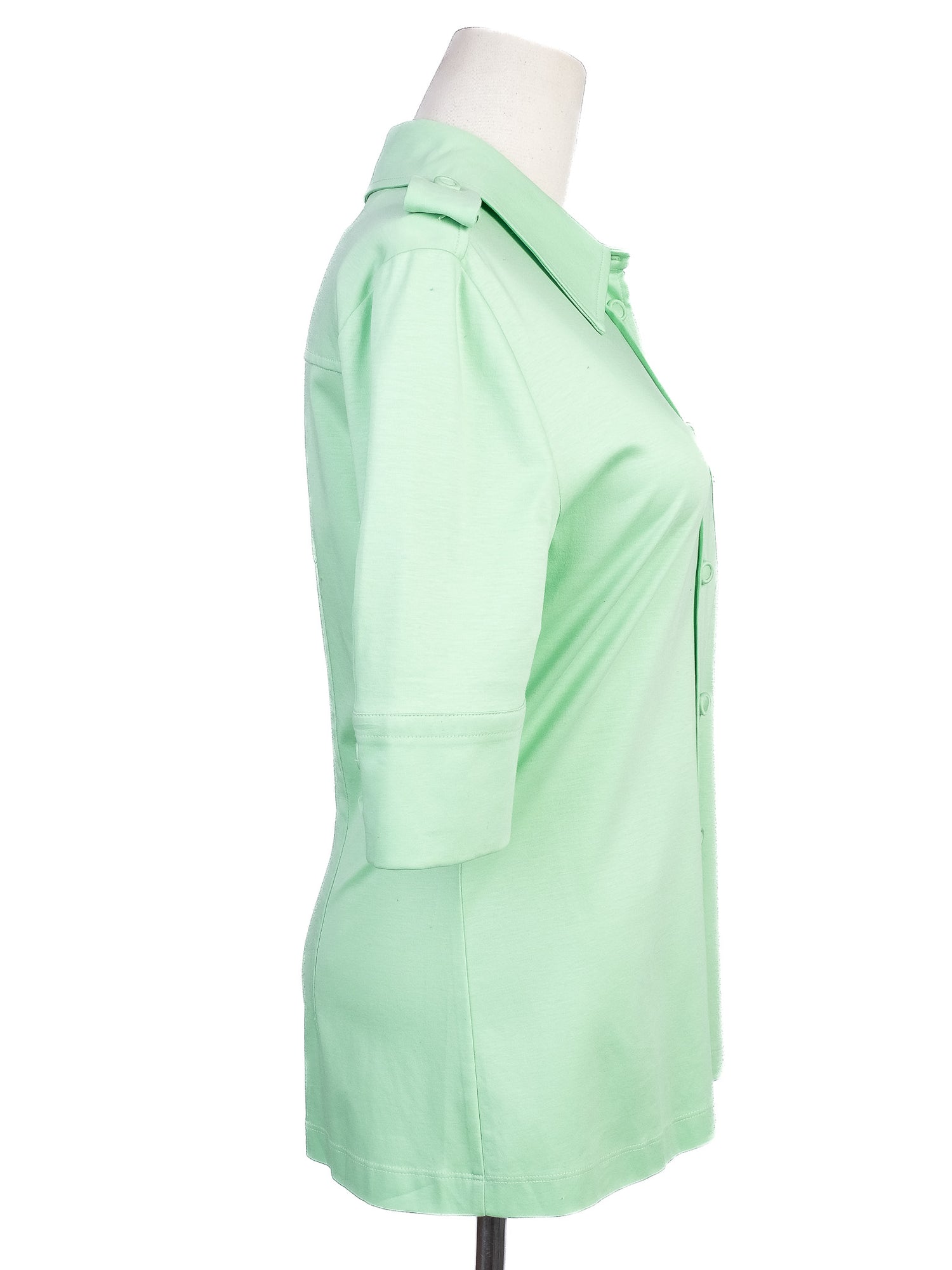Excellent Sportmax Green Button-Up Shirt Size M Women&
