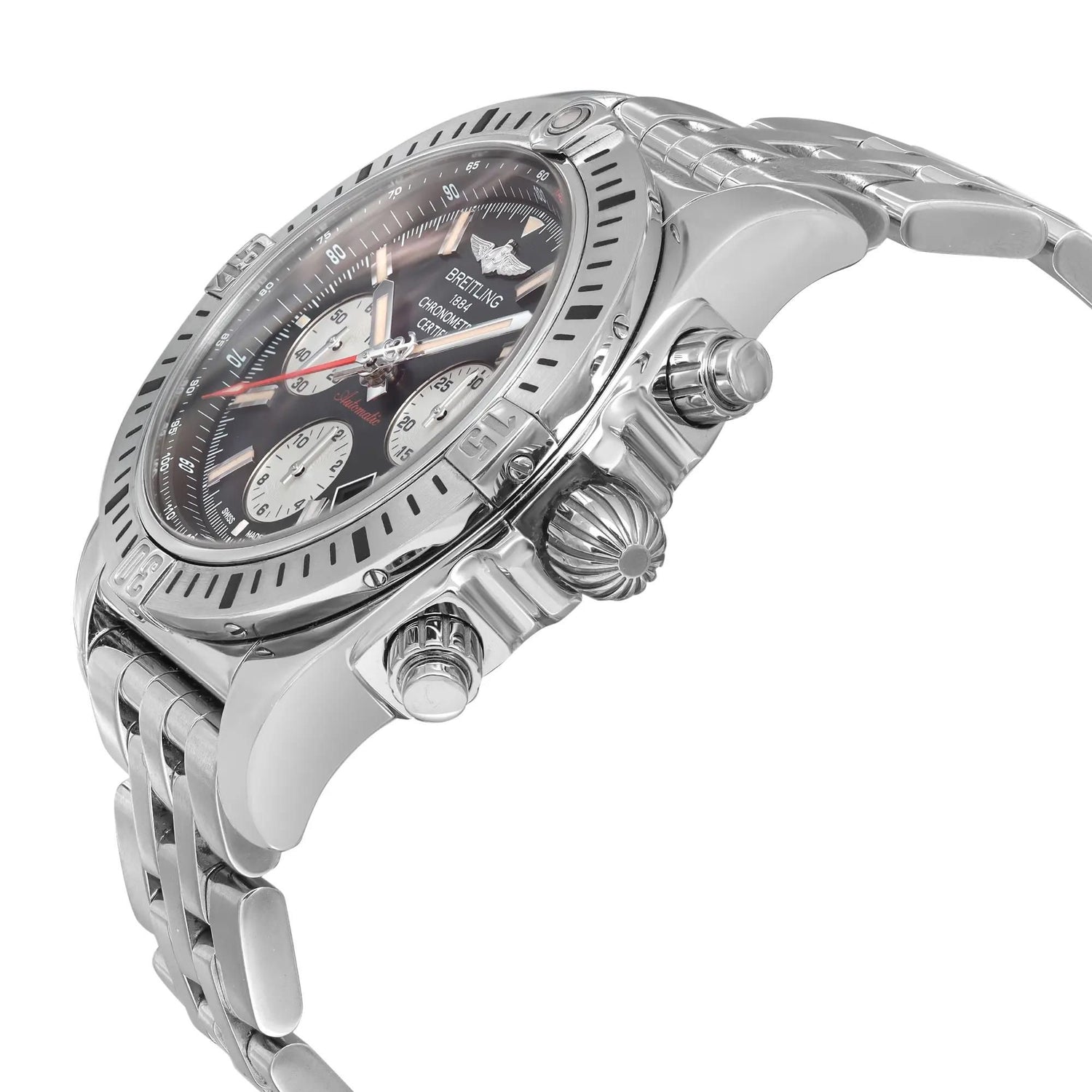 Breitling Chronomat 44 Airborne Steel Black Dial Men Watch AB01154G/BD13-375A