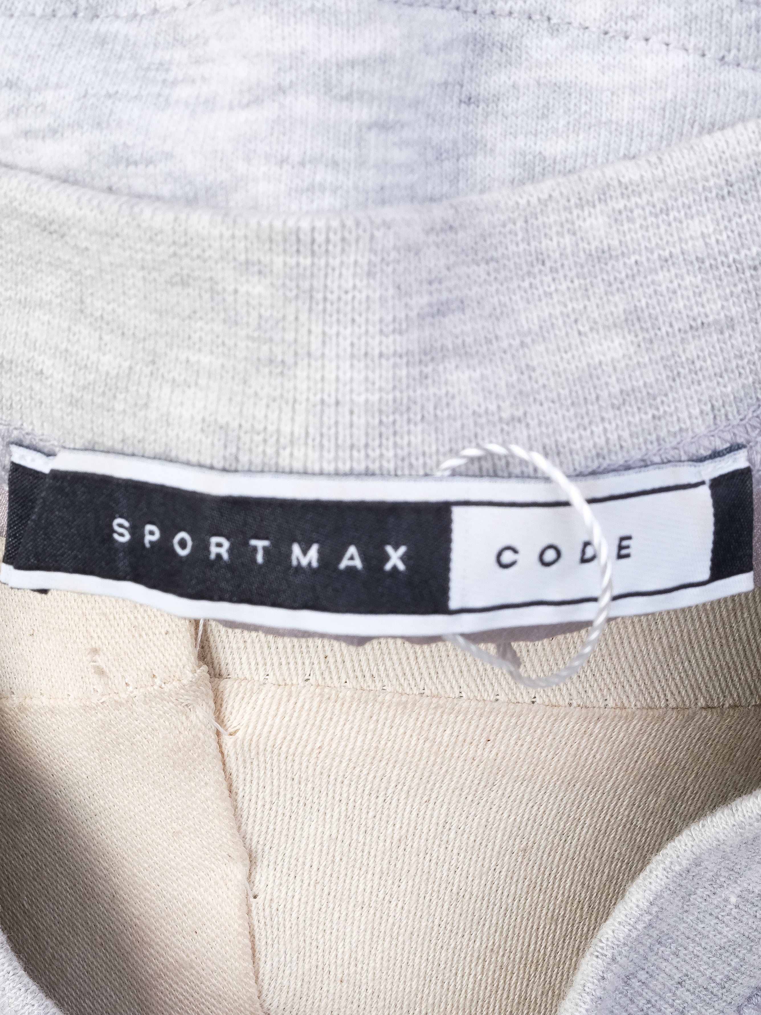 Sportmax Gray Sweatshirt with Sequin &