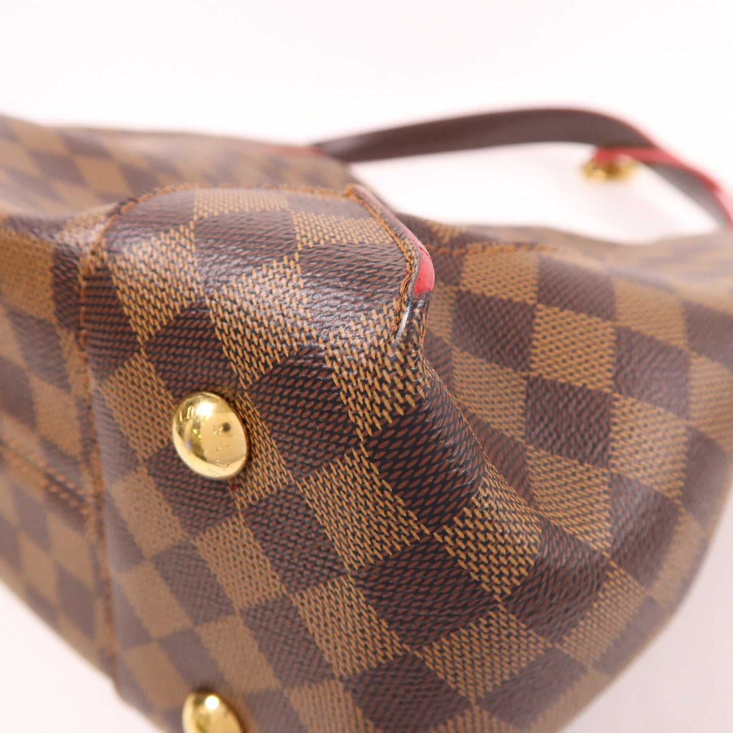 Louis Vuitton Damier Caissa Hobo Gold Shoulder Bag Ebene Brown Shoulder Bag N 41555