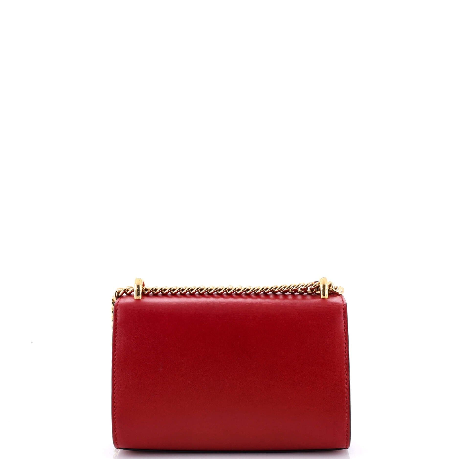 Gucci Padlock Shoulder Bag Embellished Leather Small