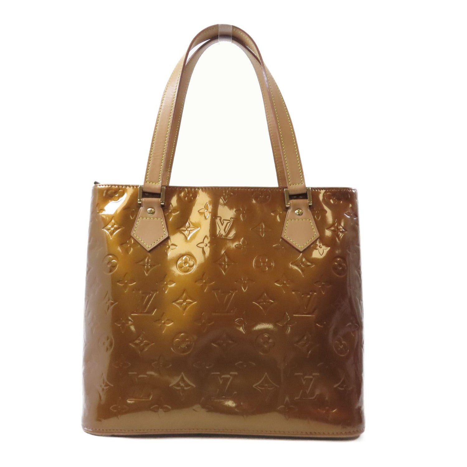 Louis Vuitton Vernis Houston Gold Shoulder Bag Color Brown Bronze Brown Shoulder Bag M 91122