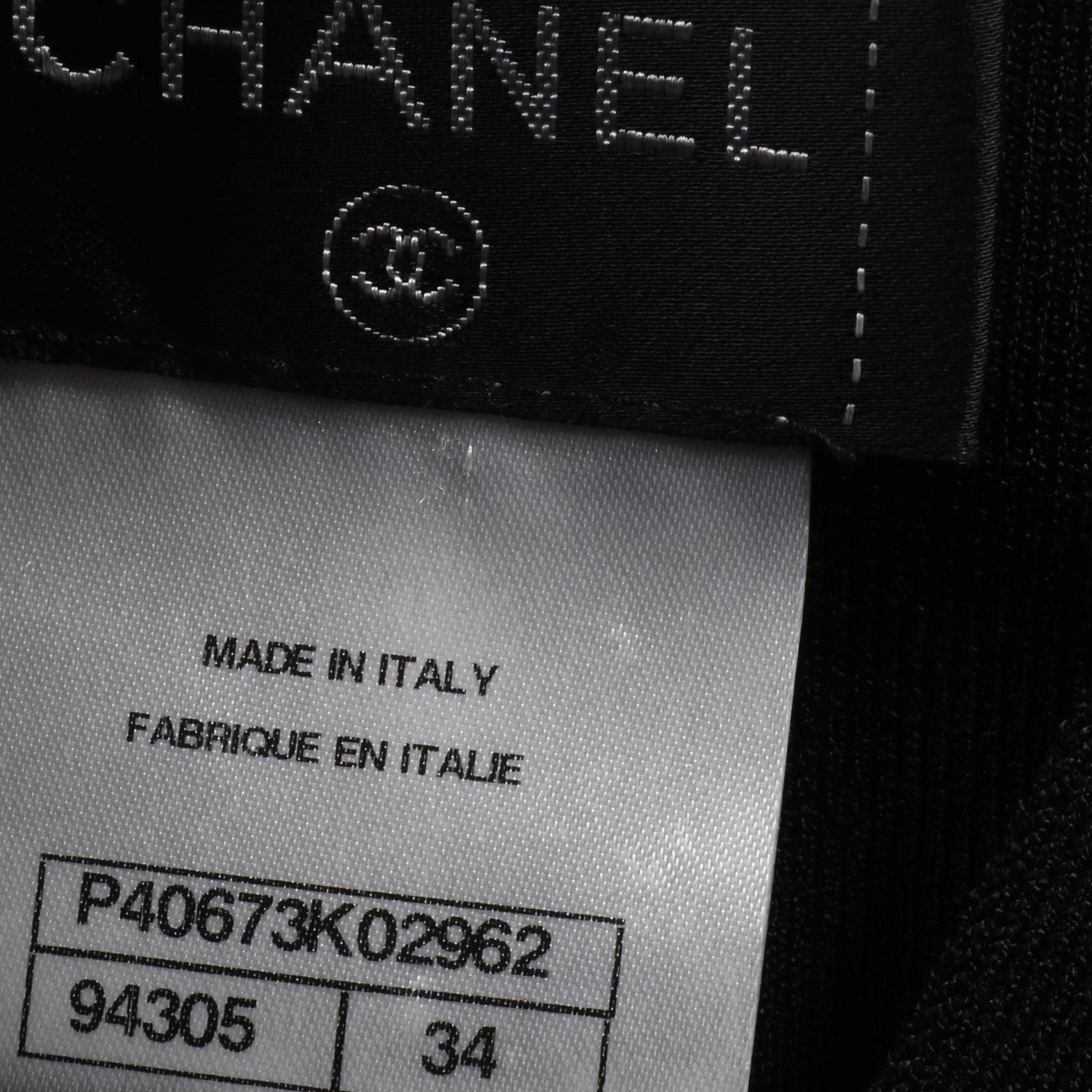 Chanel Black Coco Mark Button Cardigan Rayon P 40673k 02962