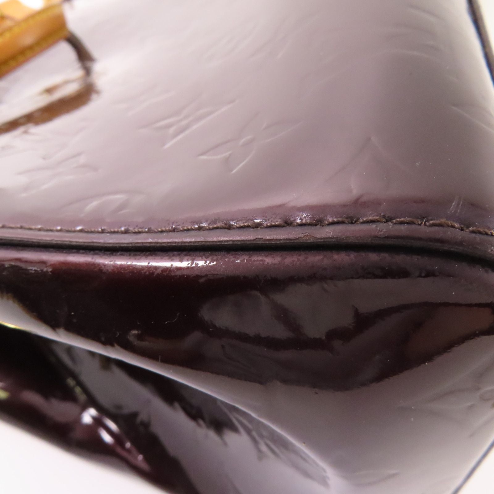 Louis Vuitton Vernis Blair Mm Handmade Shoulder And Back Bag Brown Red 2way Shoulder Bag M 90233
