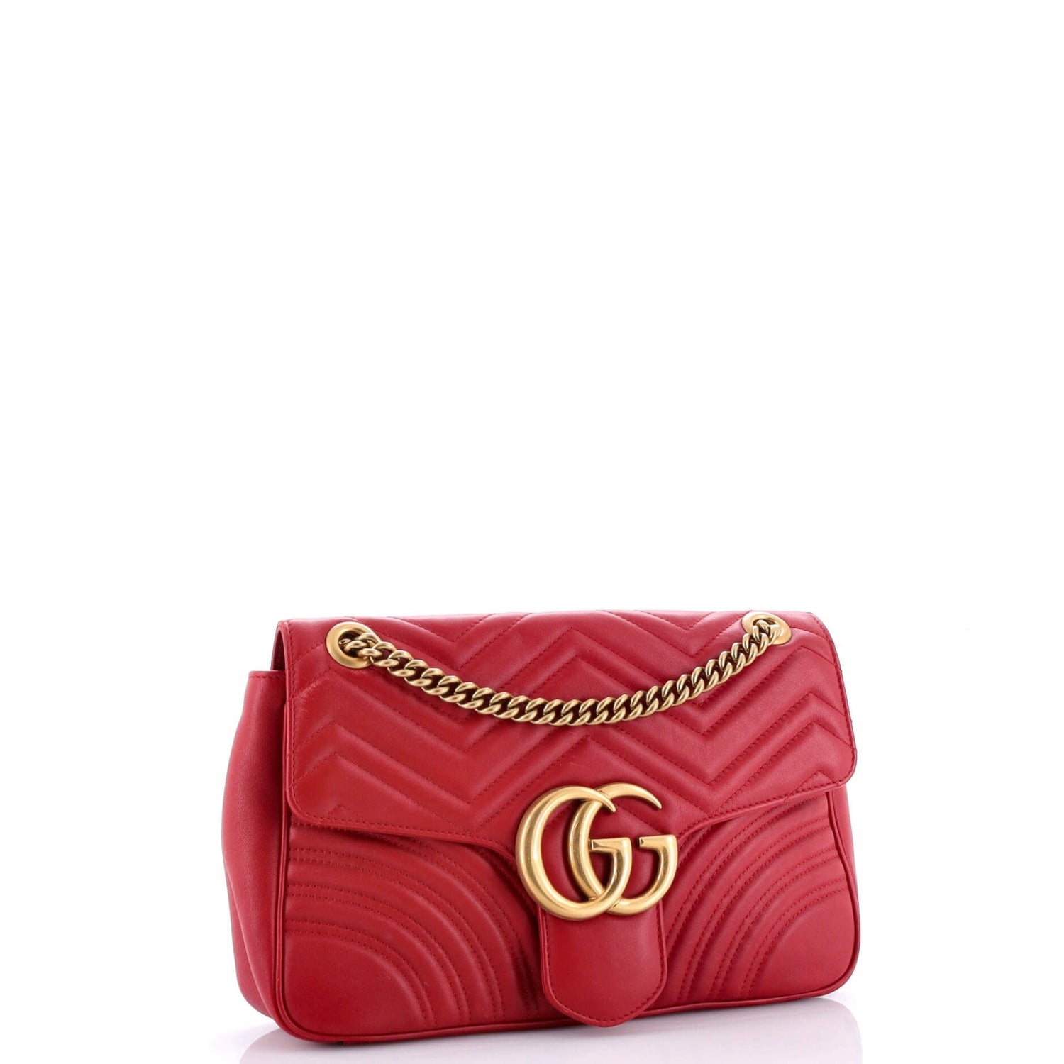 Gucci GG Marmont Flap Bag Matelasse Leather Medium
