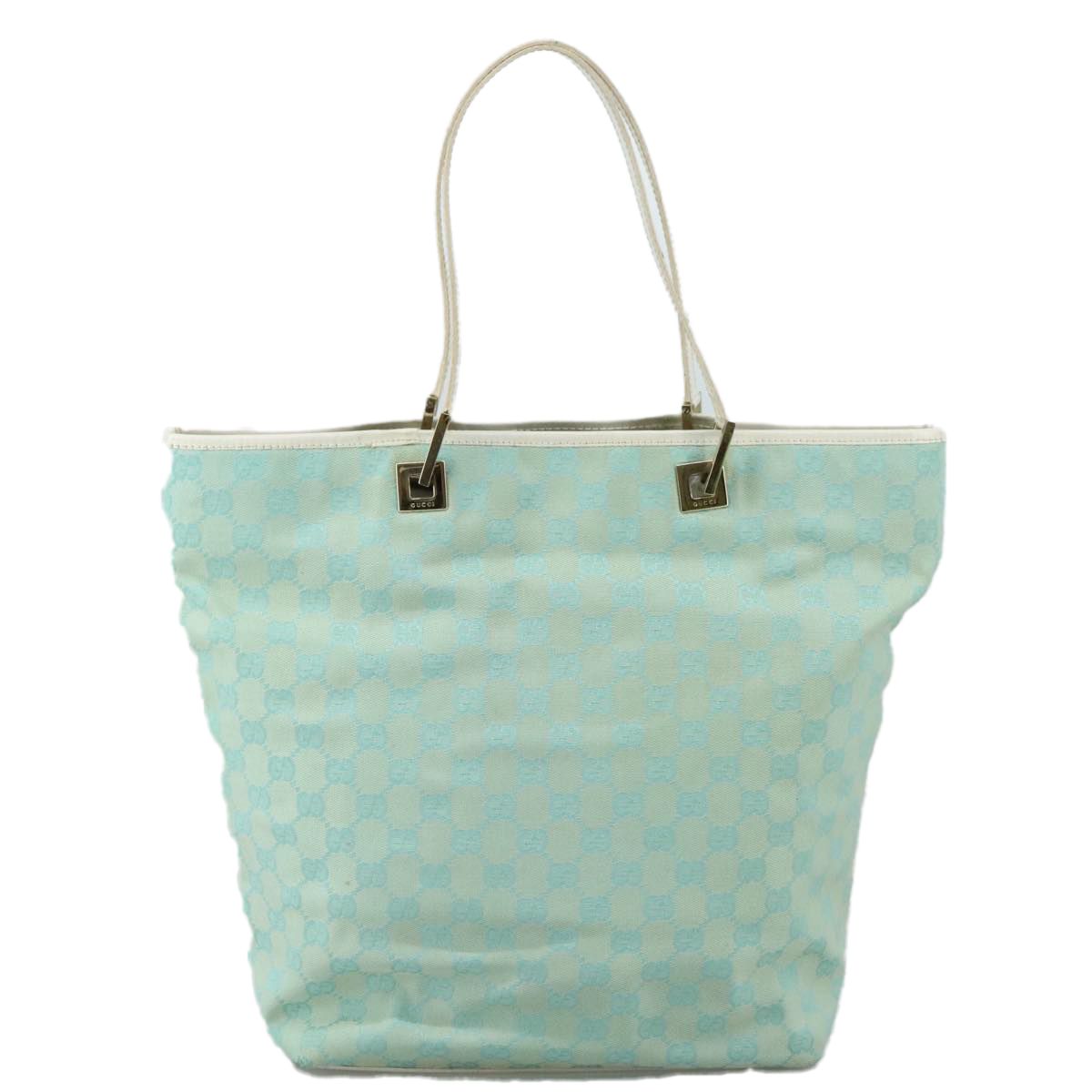 Gucci Gg Canvas Tote Bag Gold 002 1098 Auth