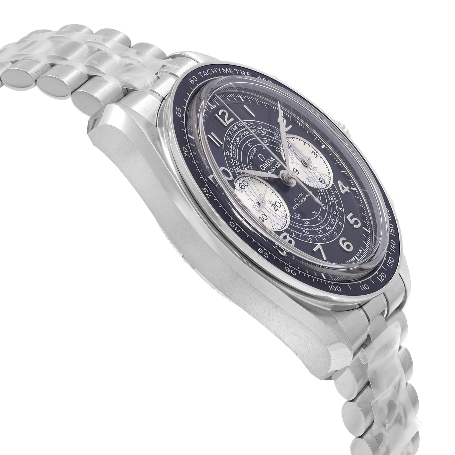 Omega Speedmaster Chronoscope Steel Blue Dial Mens Watch 329.30.43.51.03.001