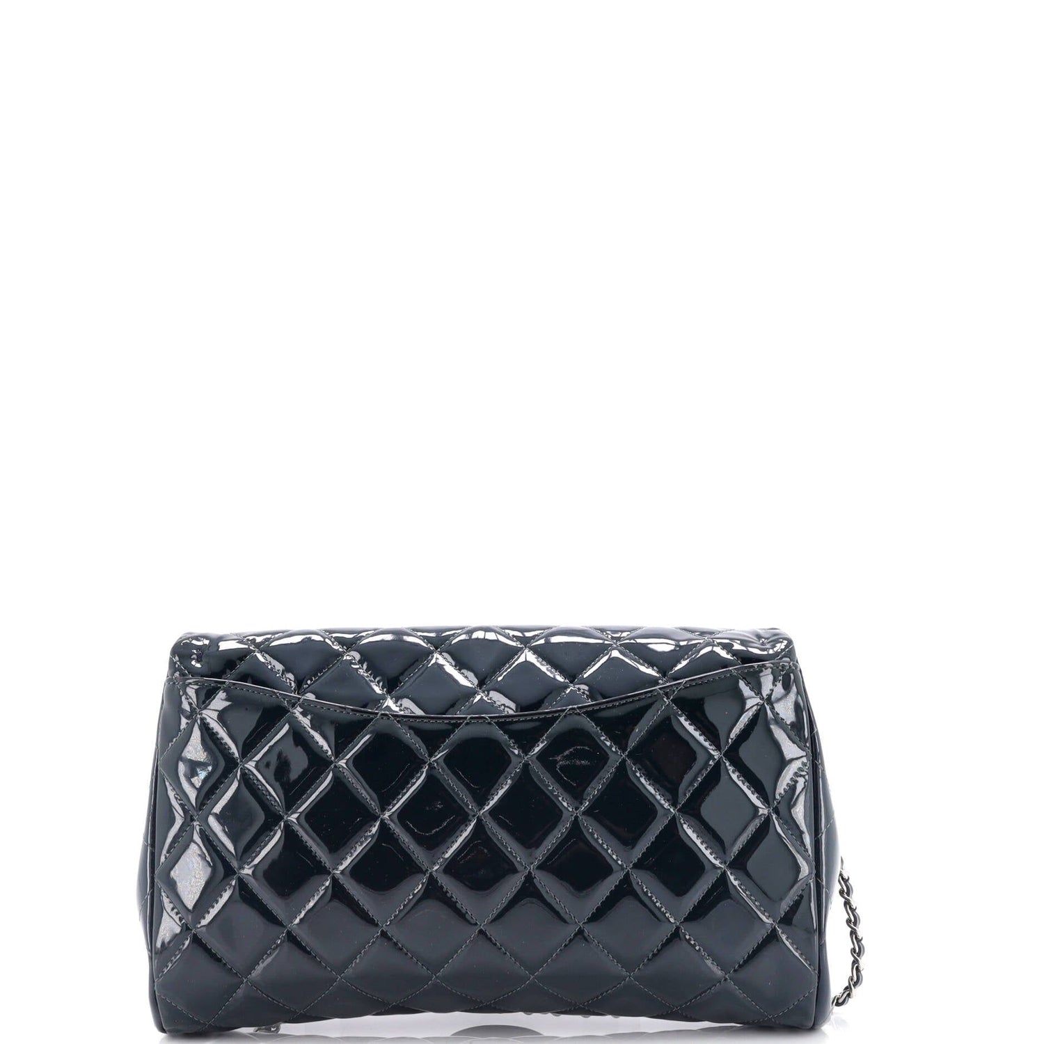 Chanel Clutch With Chain Quilted Patent