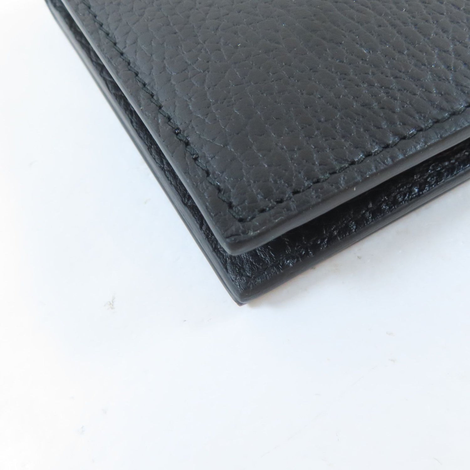 Gucci Textured Calfskin Medium Betty Chain Wallet Black