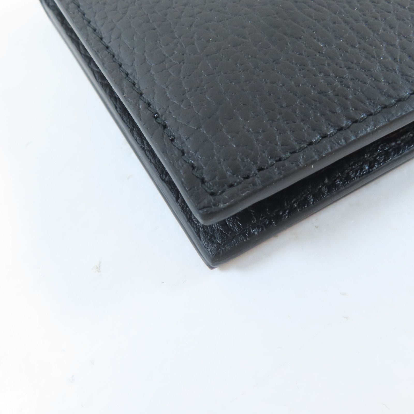 Gucci Textured Calfskin Medium Betty Chain Wallet Black