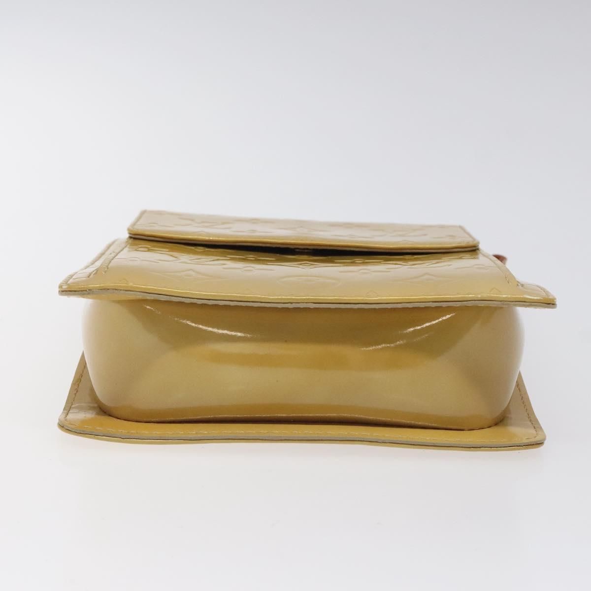 Louis Vuitton Vernis Motto Accessory Pouch Beige M 91136 Lv Auth