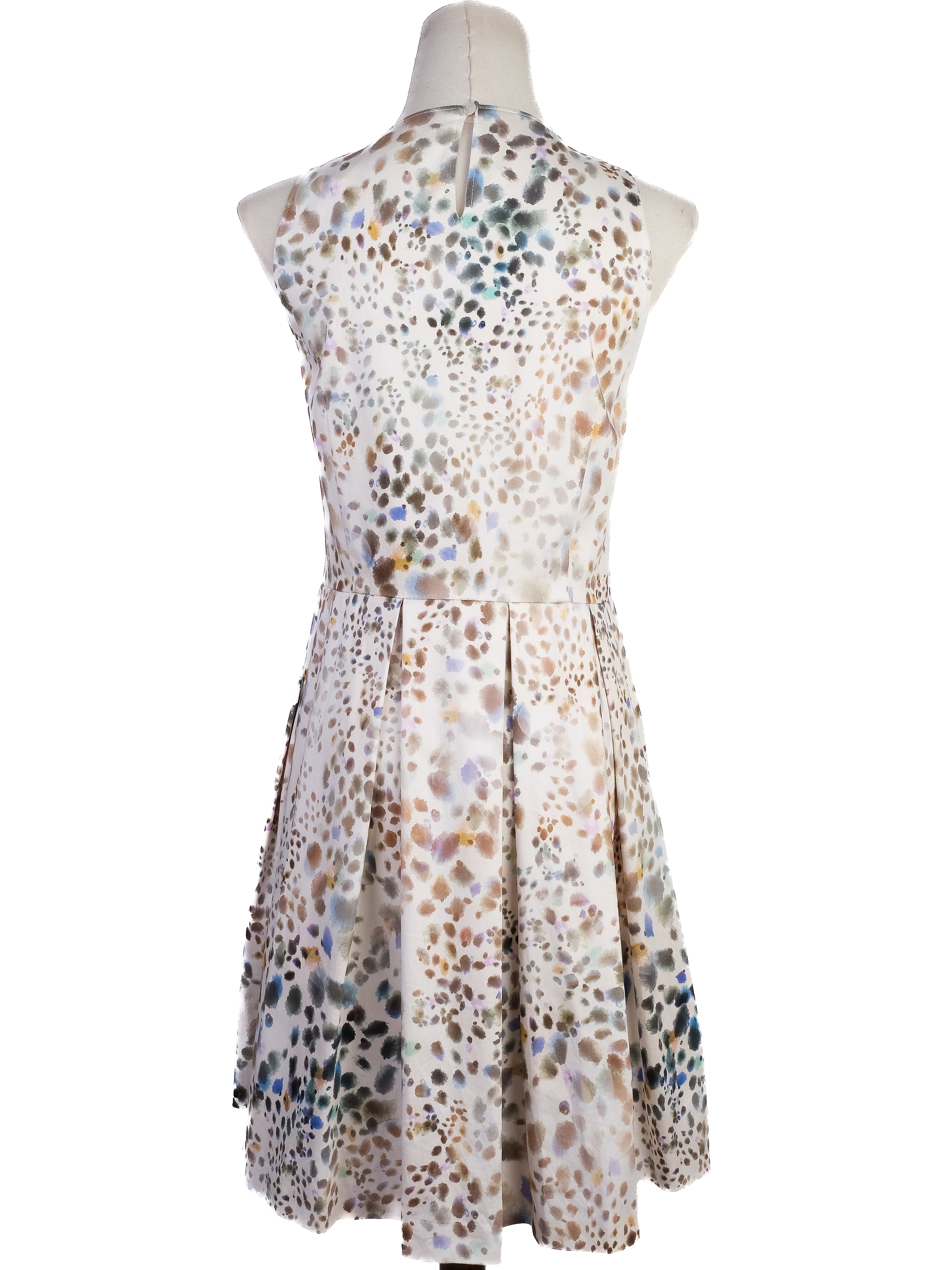 Excellent MaxCo Sleeveless Dress M Multicolored Abstract Cotton