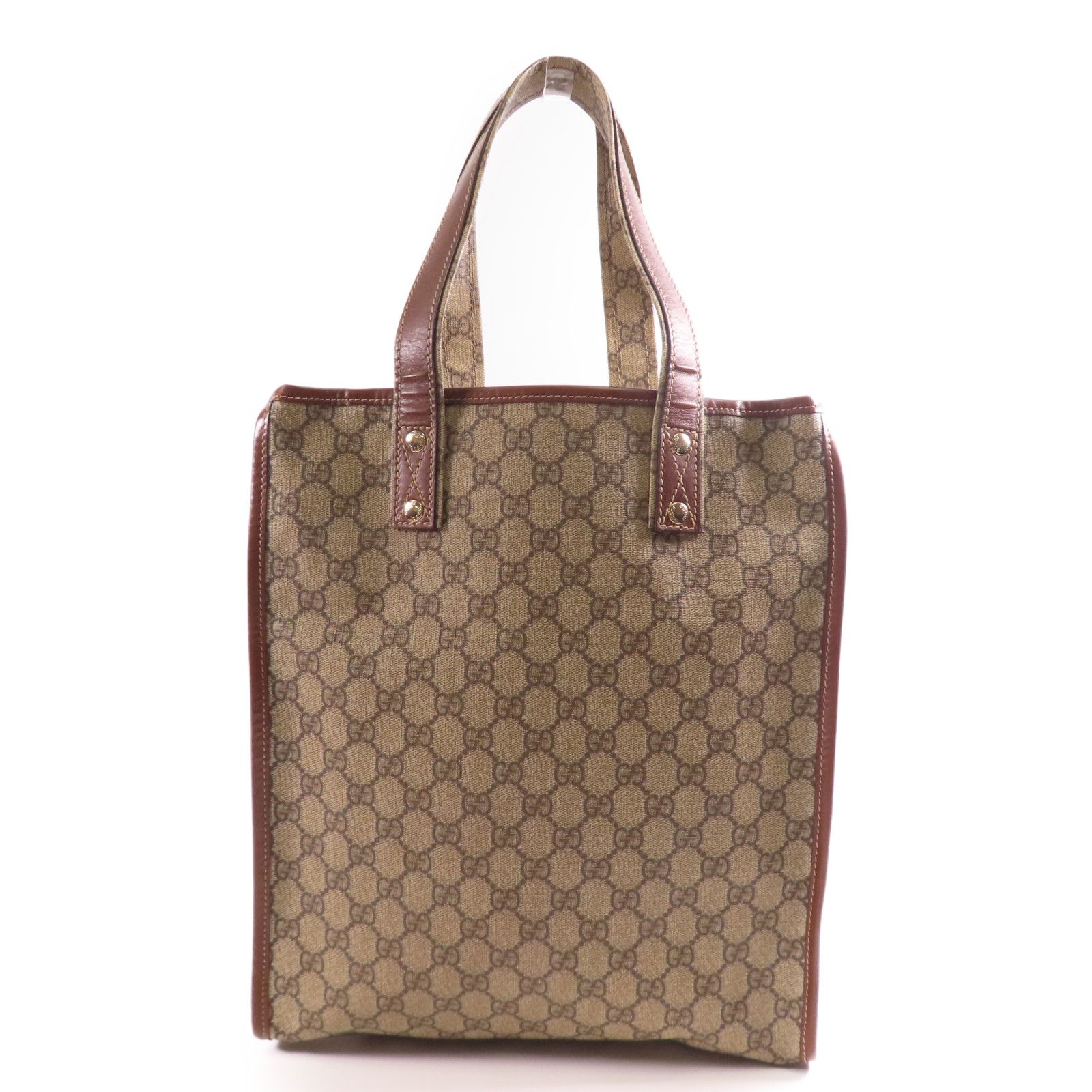 Gucci GG Plus Monogram Small Signature Web Loop Vertical Tote
