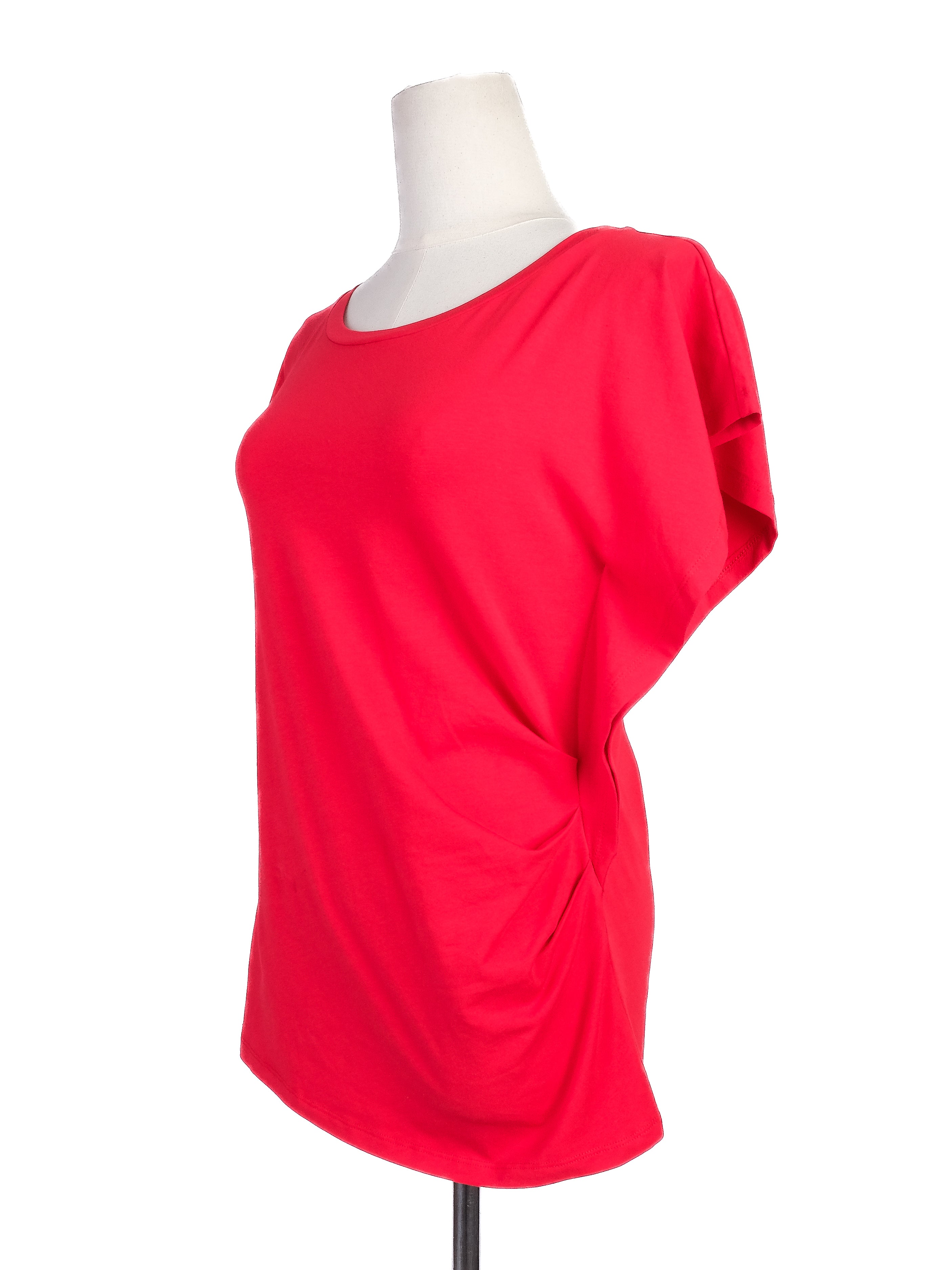 Excellent Weekend MaxMara Red Cotton T-Shirt Size XS for Women