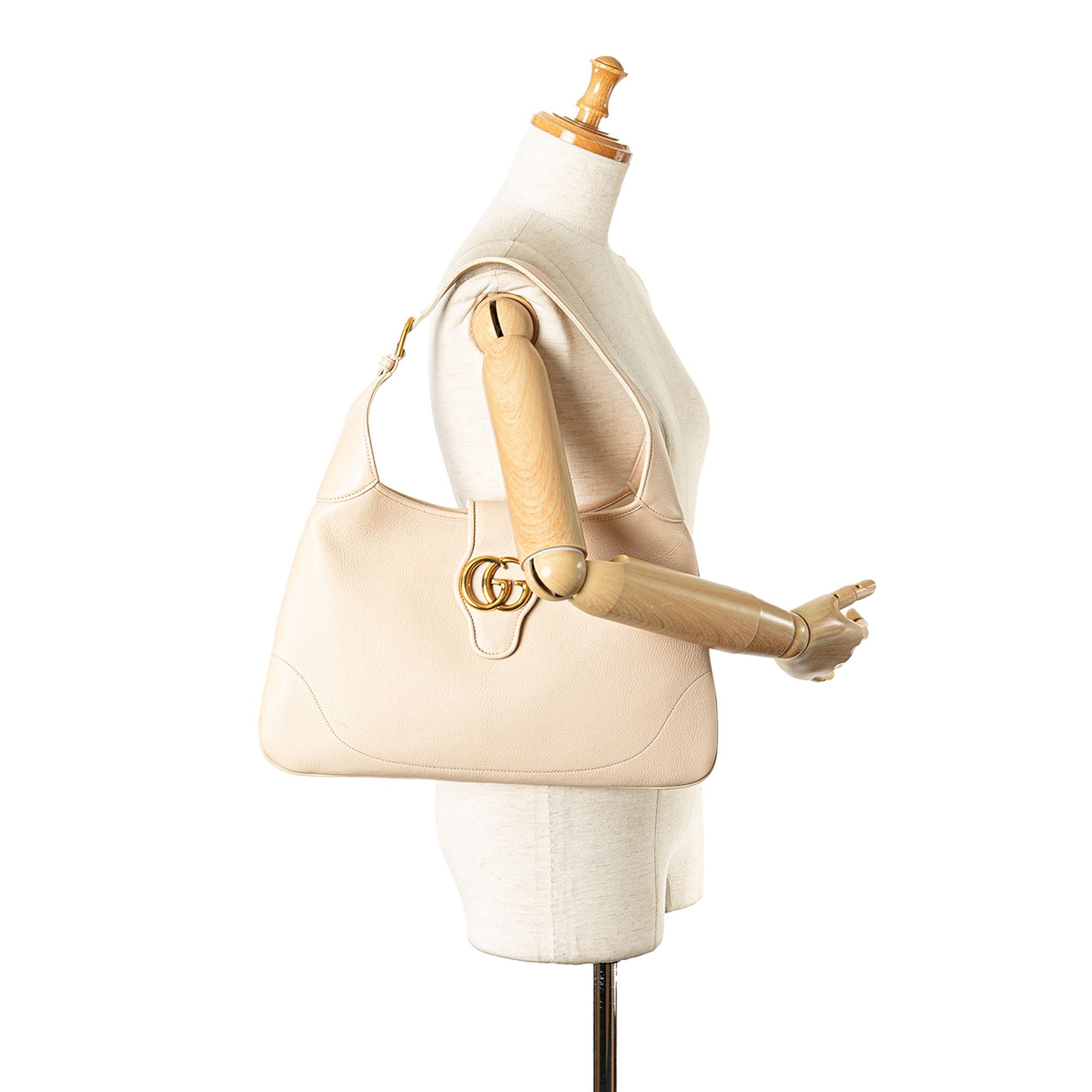 Gucci Medium Leather Aphrodite Crossbody Brown