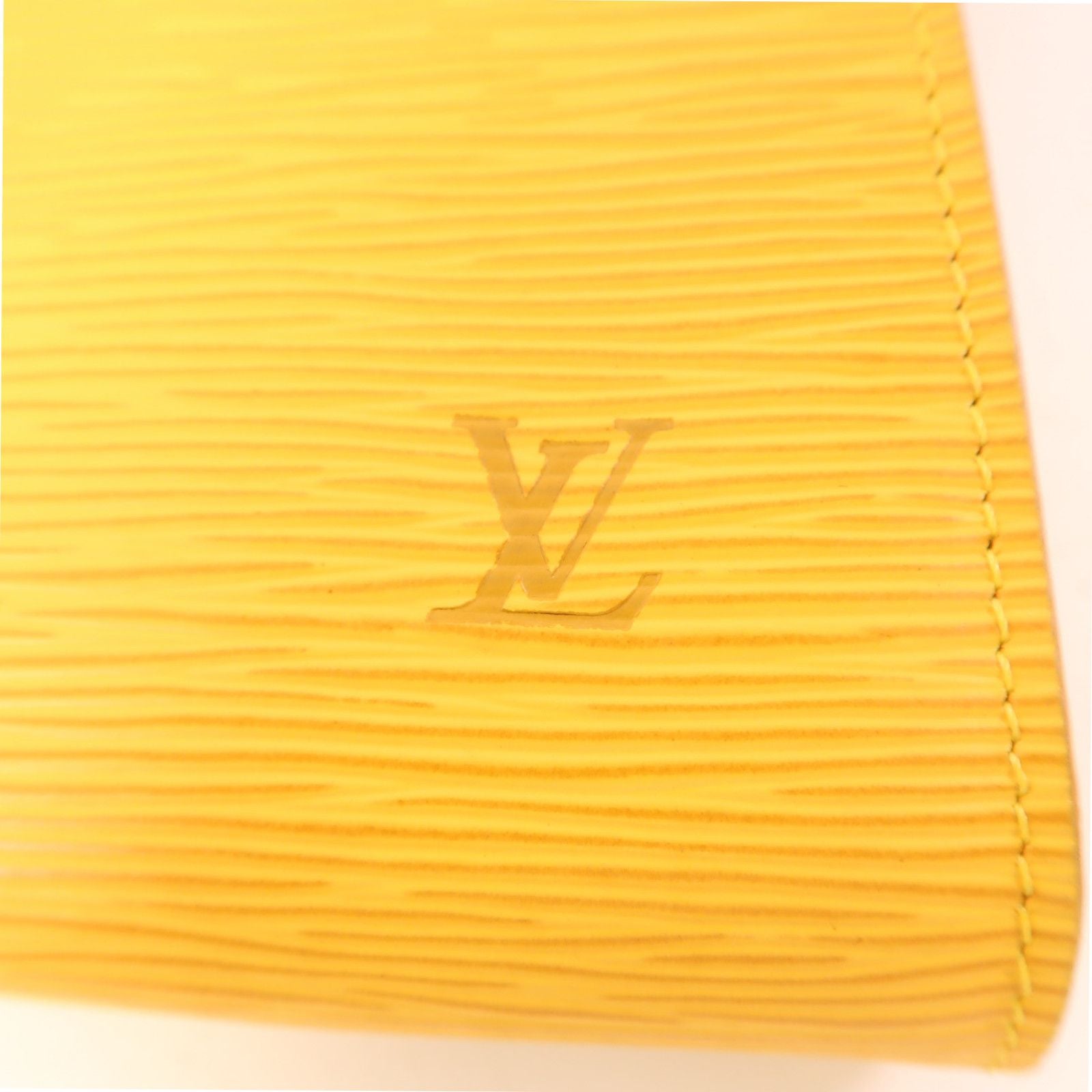 Louis Vuitton Epi Pochette Accessoires Pouch Kinpaku Handmade Bag Yellow Handbag M 5294a