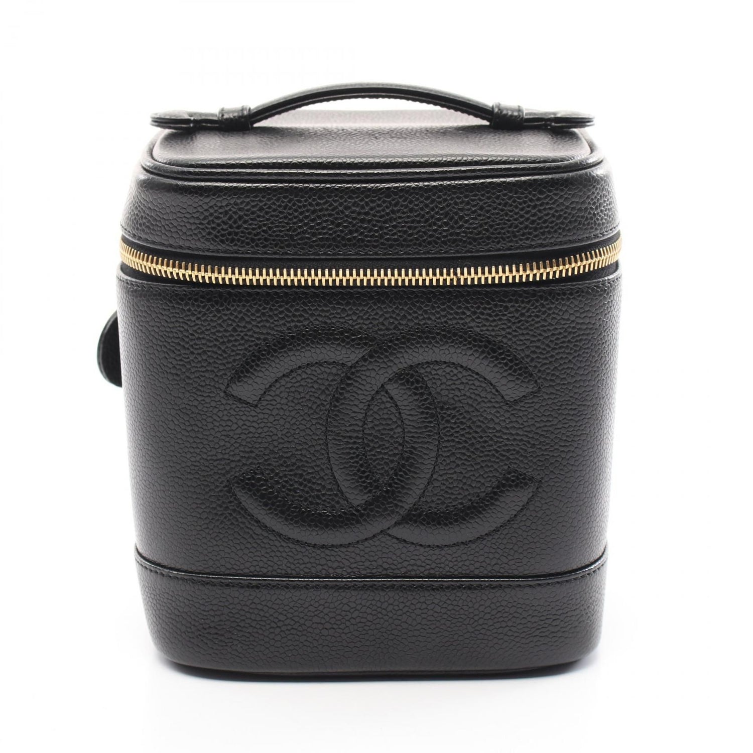 Chanel Coco Mark Handbag A 01998 Calfskin Grained CalfskinBlack