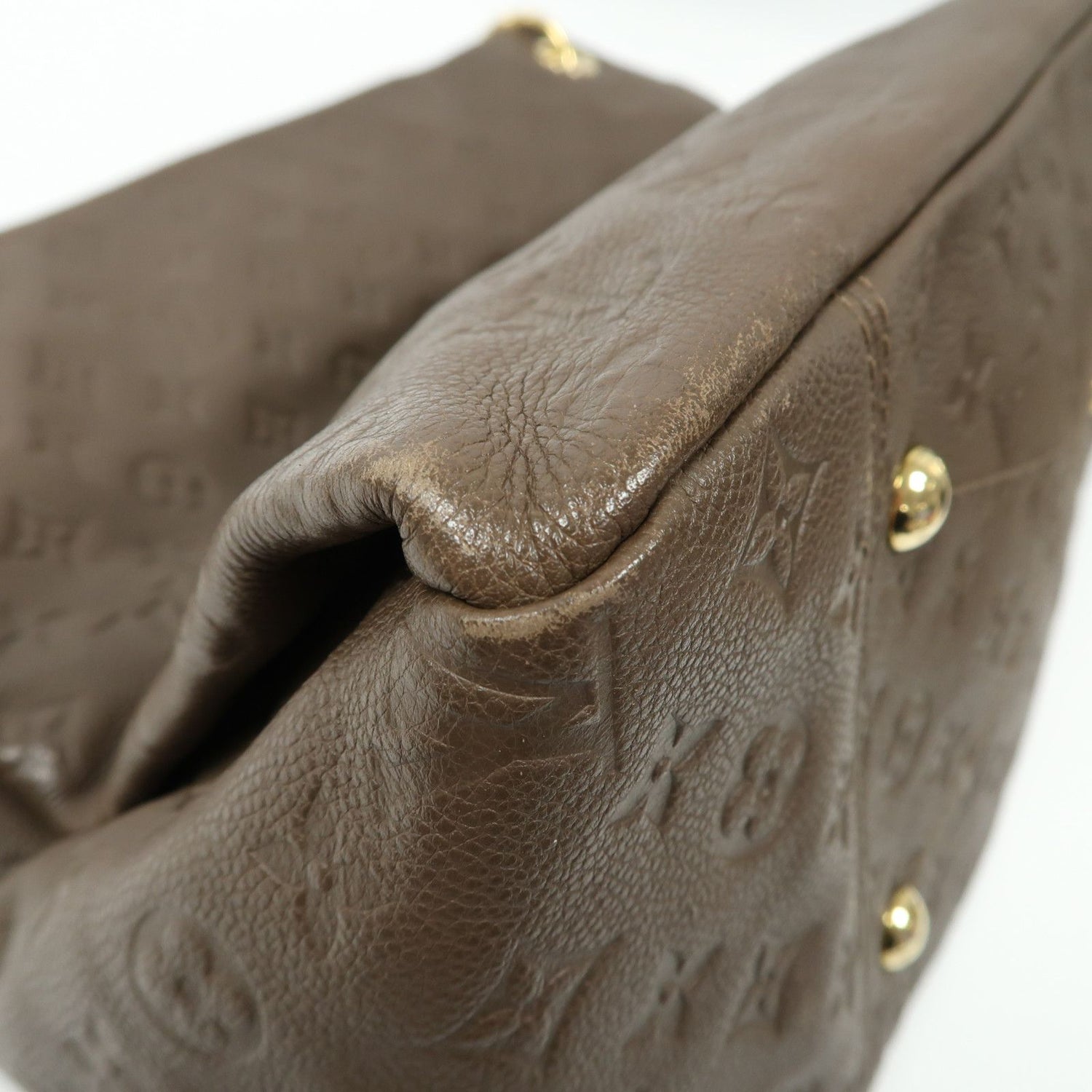 Louis Vuitton Cowhide Leather Artsy Mm Gold Shoulder Back Bag Color Brown Shoulder Bag M 94325