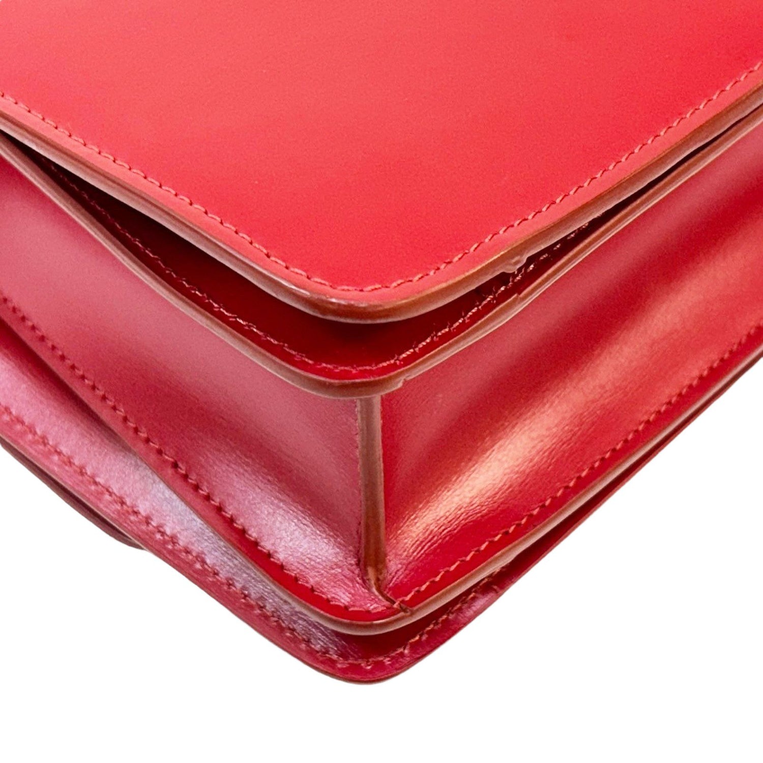 Celine Small Classic Shoulder Bag Red Box Calfskin