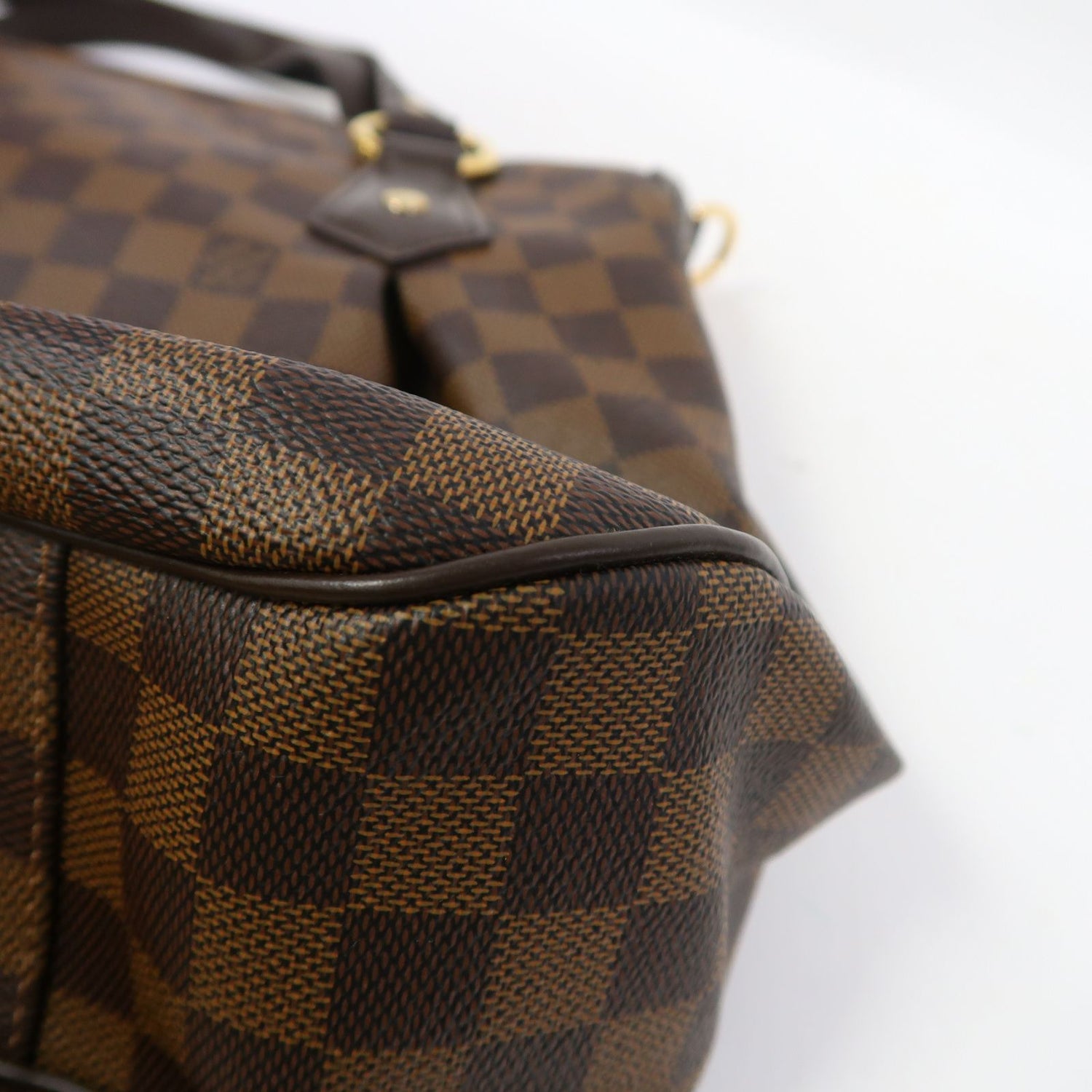 Louis Vuitton Damier Evora Mm Gold Hand-ground Shoulder Bag For Back Bag Brown 2way Shoulder Bag N 41131