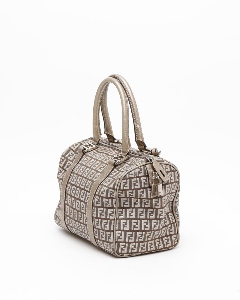 Fendi Zucca Boston Bag