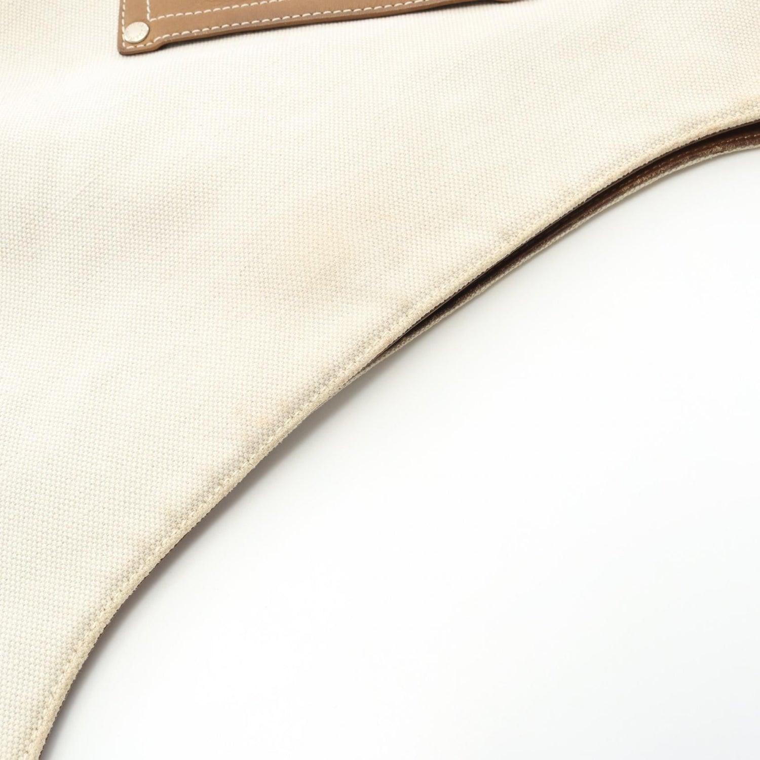 Loewe Anagram Shoulder Bag White Brown Canvas