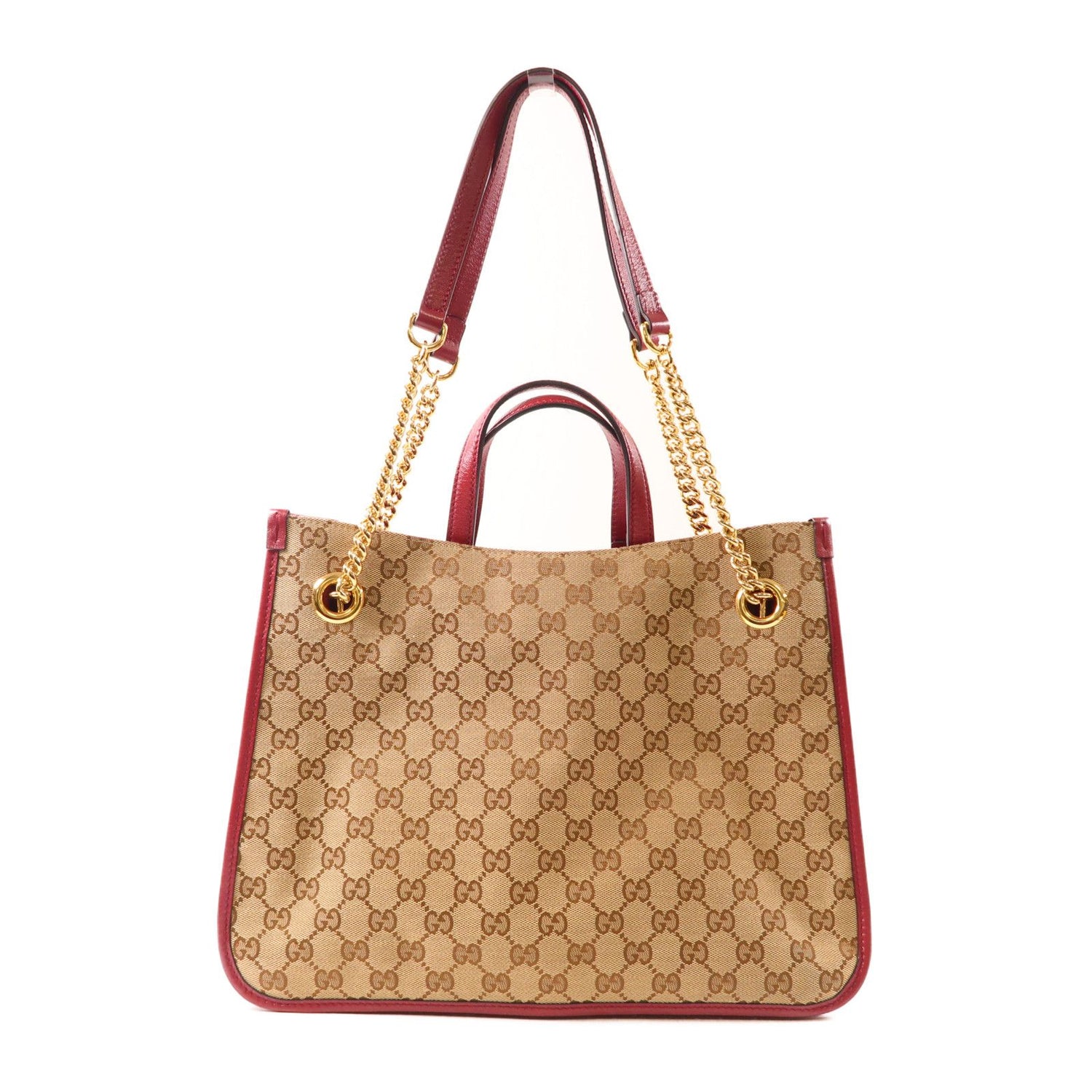 Gucci Medium Horsebit 1955 Chain Tote, GG Canvas