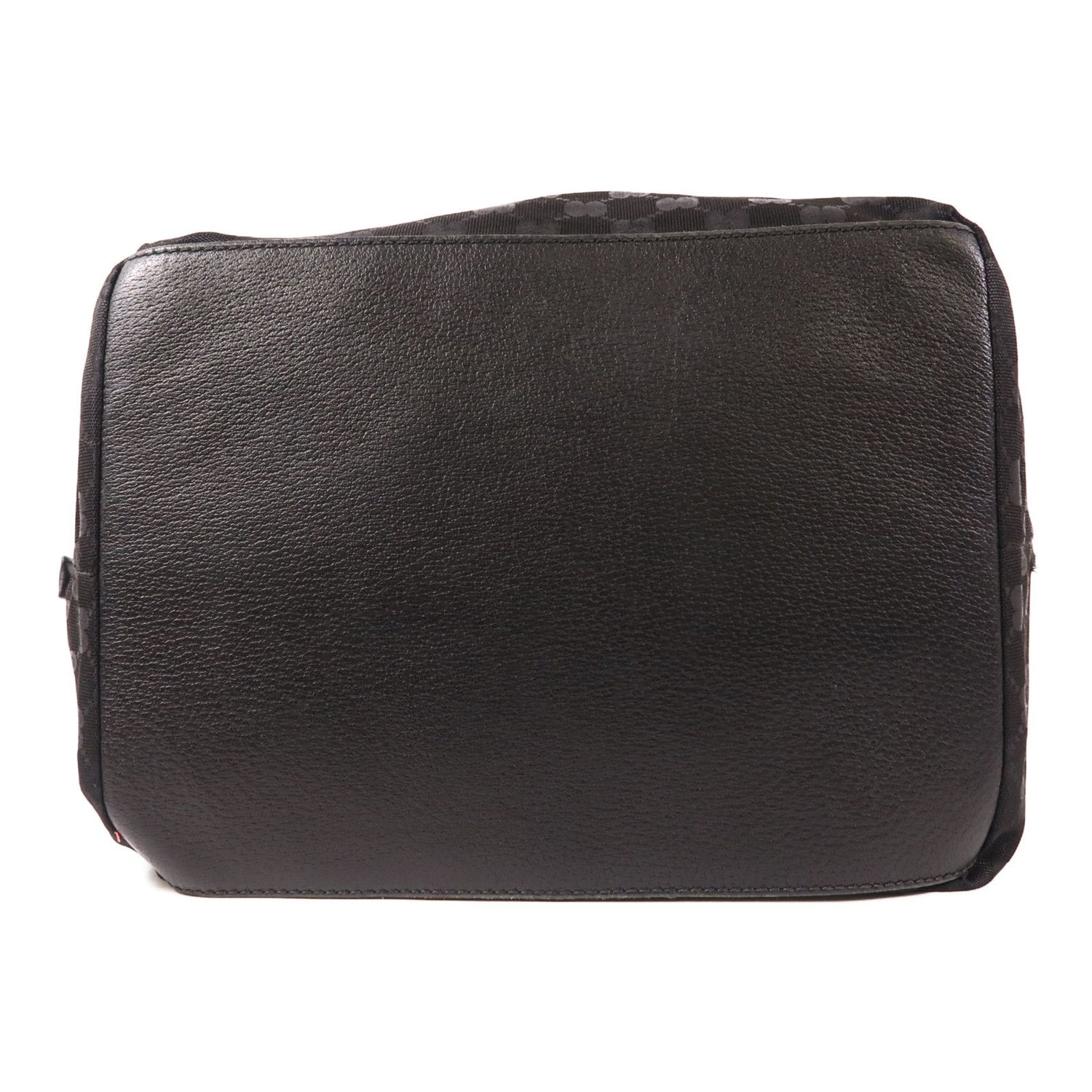 Gucci GG Monogram Web Handle Bucket Tote Black