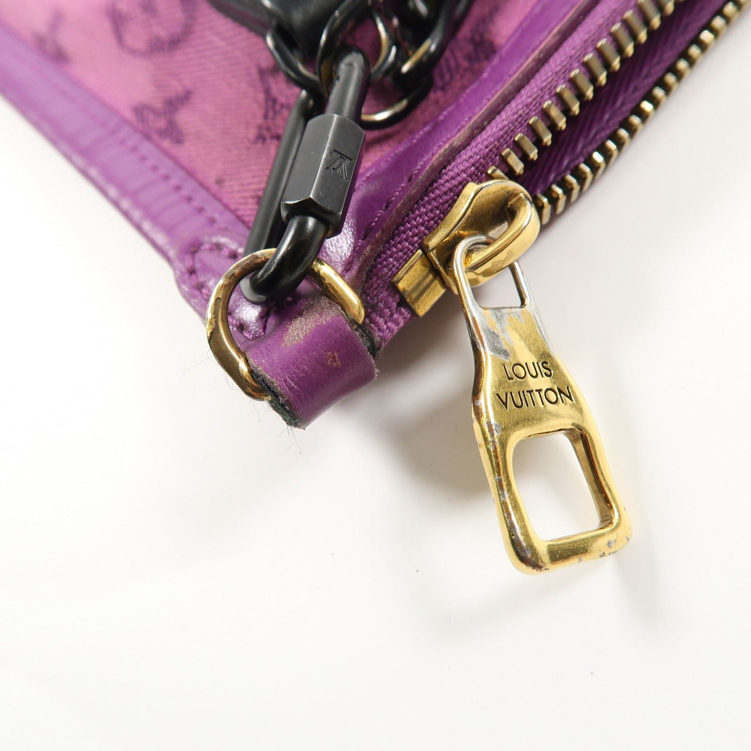 Louis Vuitton Monogram D.flat Shoulder Gold/purple Brown Purple Brown/purple Shoulder Bag M 446