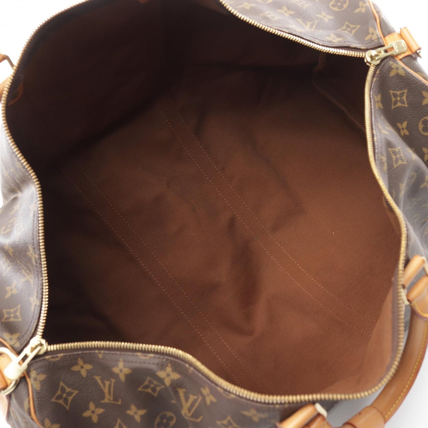 Louis Vuitton Keepall Bandriere 60 Brown Boston Bag M 41412