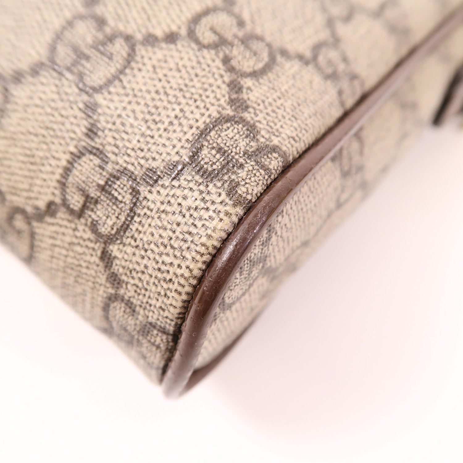 Gucci Painted Canvas Supreme Ophidia Small Messenger Golden Shoulder Bag Brown Pvc Coated Canvas 54792