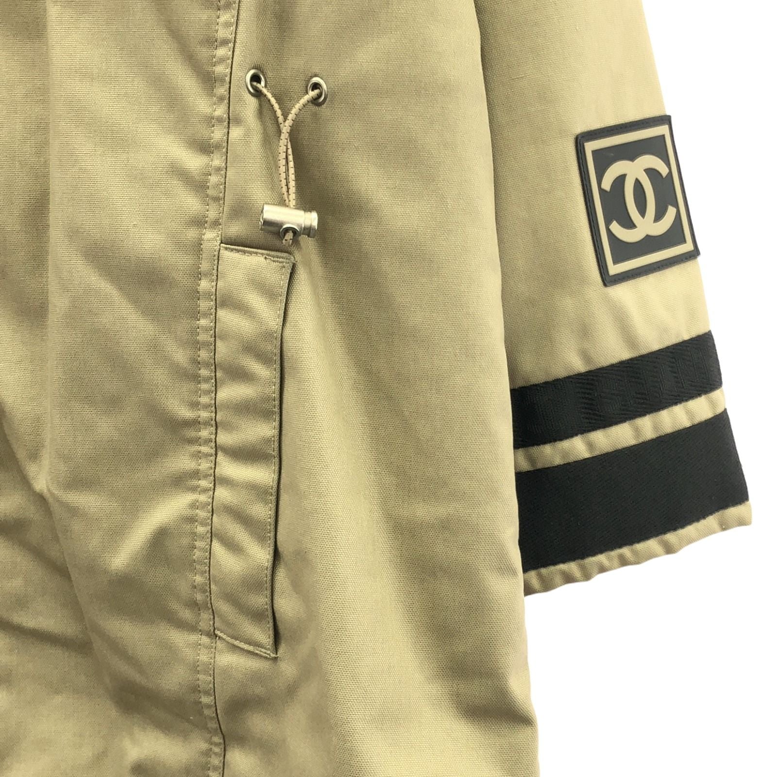Chanel Beige Sleeve Logo Long Coat Other Coat Polyester P 20000v 11805