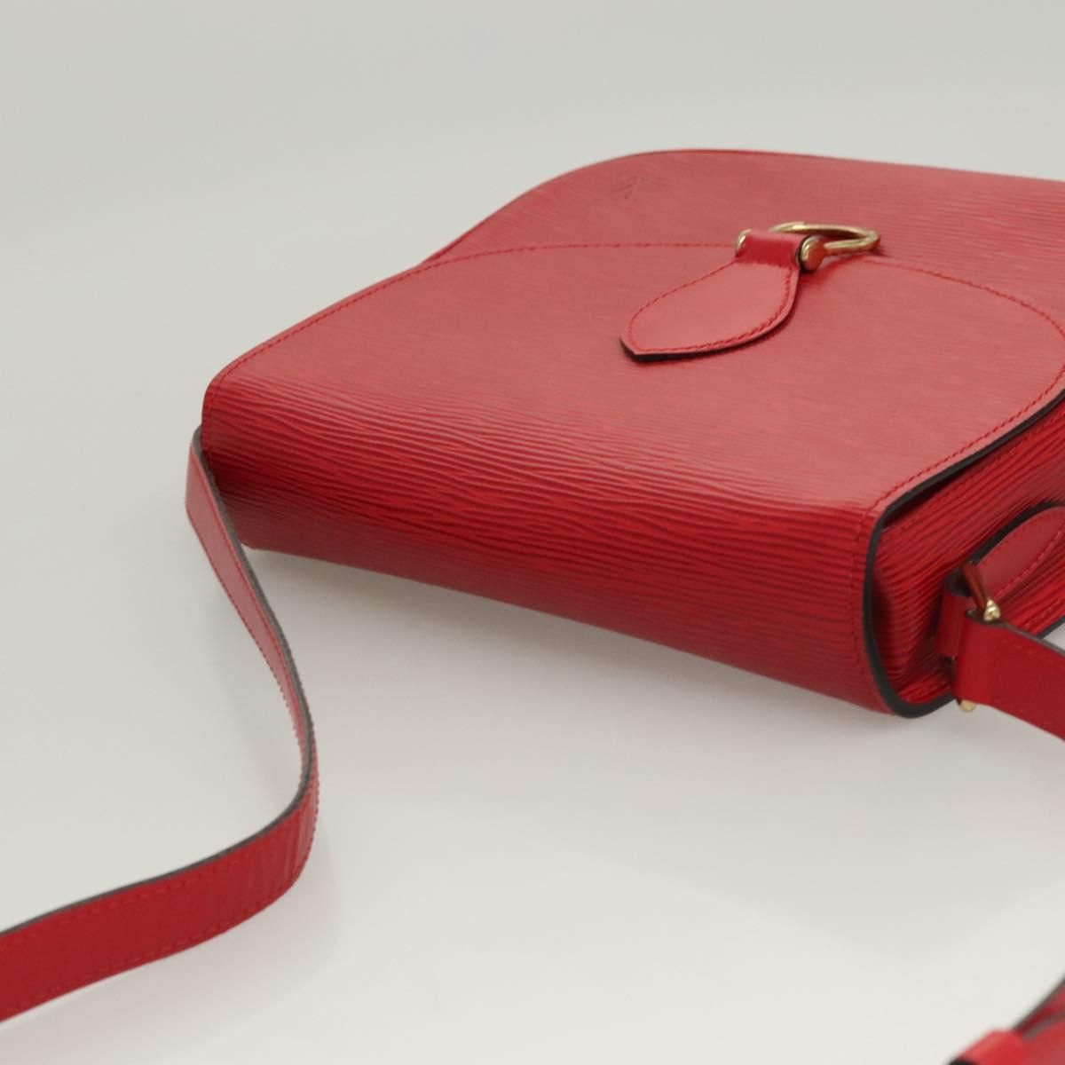 Louis Vuitton Epi Saint Cloud Gm Shoulder Bag Red M 52197 Lv Auth
