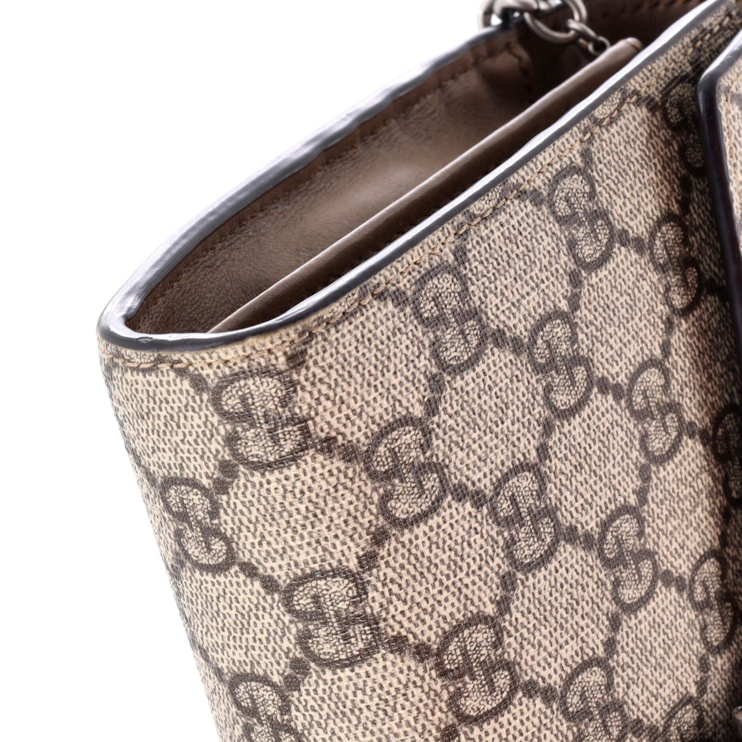 Gucci Dionysus Chain Wallet Gg Coated Canvas Small