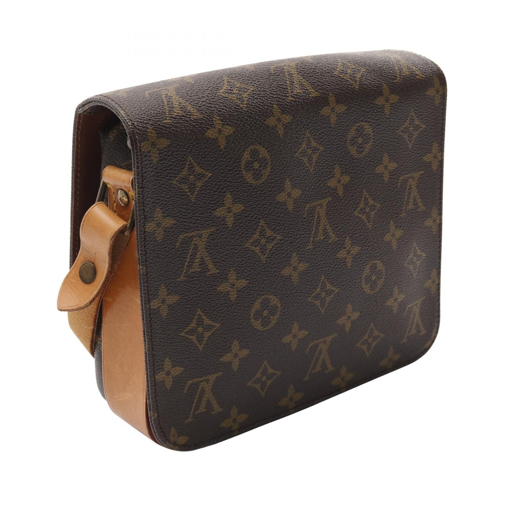 Louis Vuitton Cartouchiere Mm Shoulder Bag M 51253 Monogram Canvas Brown Lv