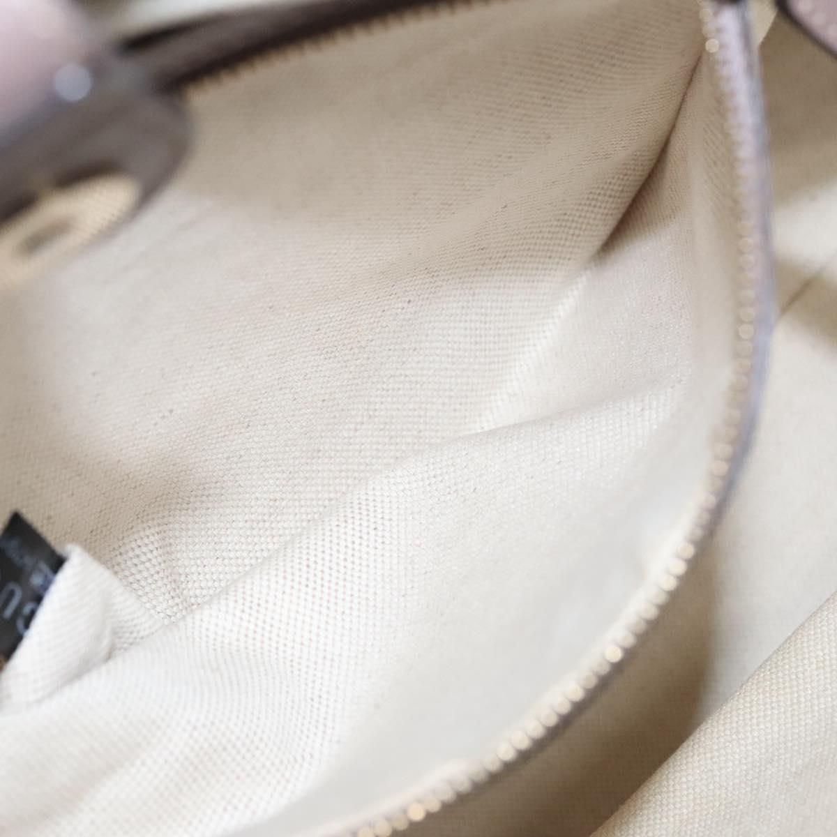 Gucci Gg Canvas Tote Bag Beige Gold 257061 Auth