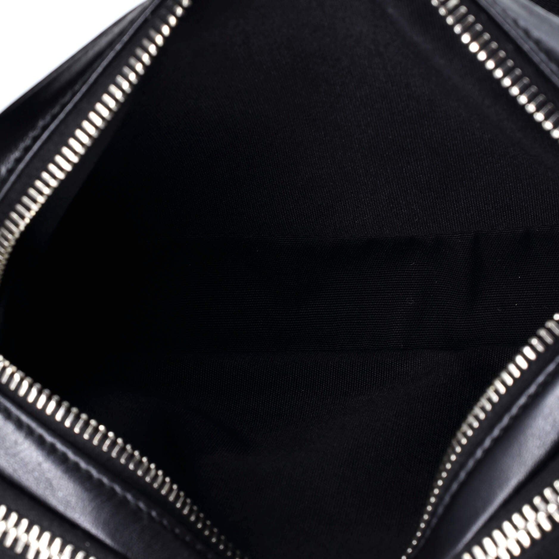 Christian Dior Double Zip Crossbody Pouch Oblique Galaxy Leather