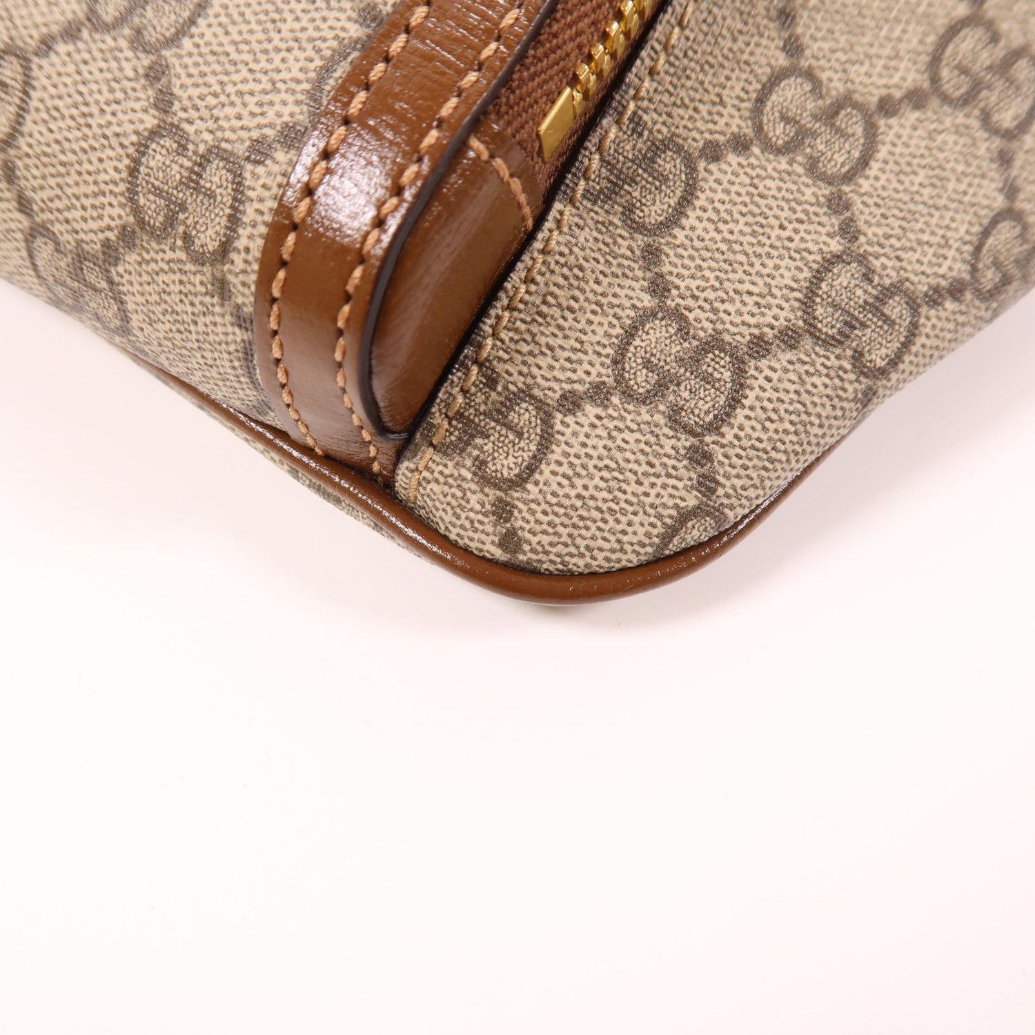 Gucci GG Supreme Monogram Textured Calfskin Retro Interlocking G Belt Bag