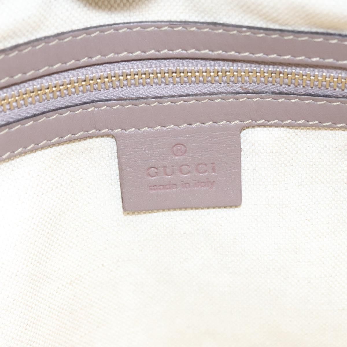 Gucci Gg Canvas Tote Bag Beige Gold 257061 Auth