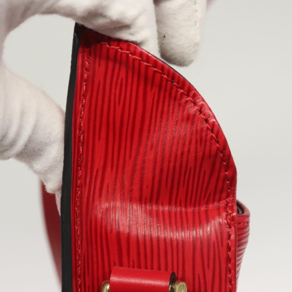 Louis Vuitton Epi Saint Cloud Gm Shoulder Bag Red M 52197 Lv Auth