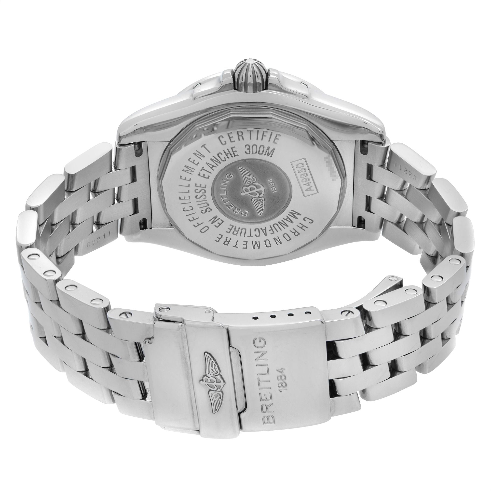 Breitling Galactic 41 Steel Silver Dial Automatic Mens Watch A49350L2/G699-366A