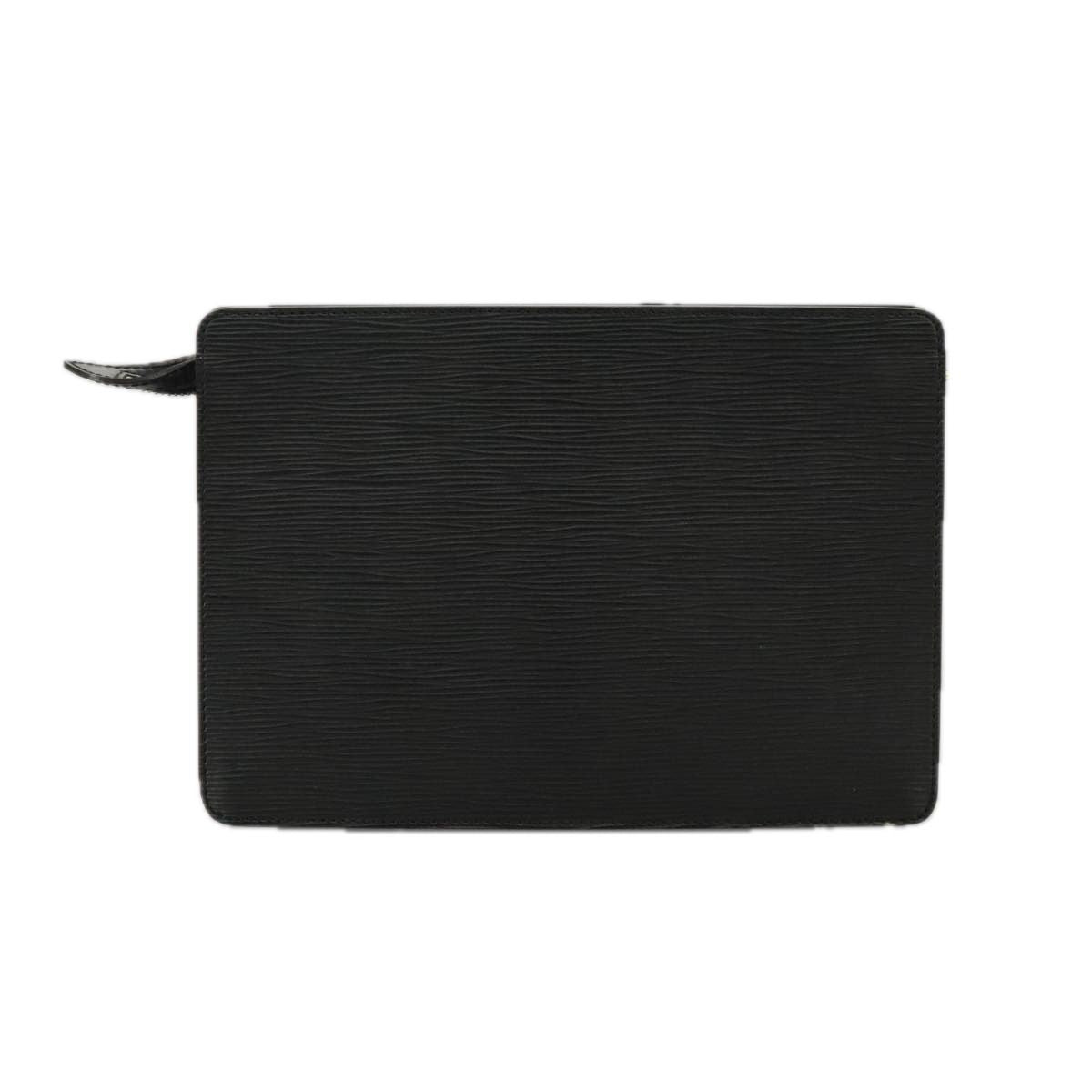 Louis Vuitton Epi Pochette Homme Clutch Bag Black Noir M 52522 Lv Auth