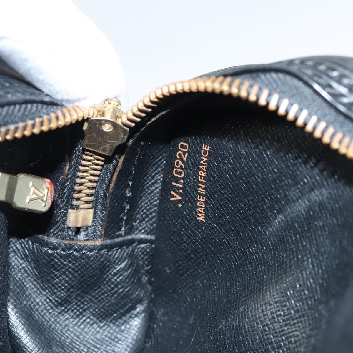 Louis Vuitton Epi Jeune Fille Mm Shoulder Bag Black M 52152 Lv Auth