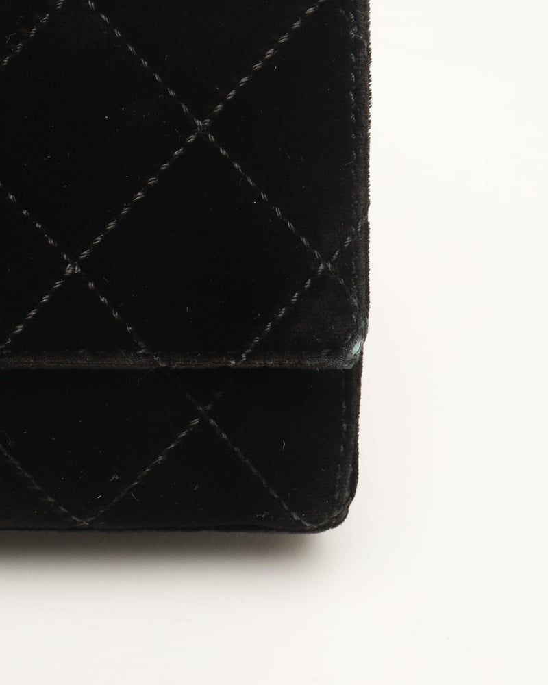 Chanel CC Velour Chain Bag