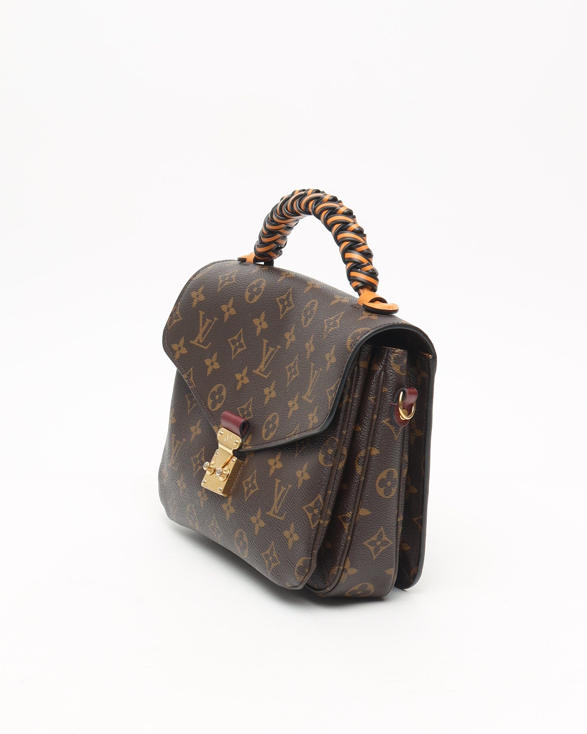 Louis Vuitton Braided Monogram Pochette Metis Bag
