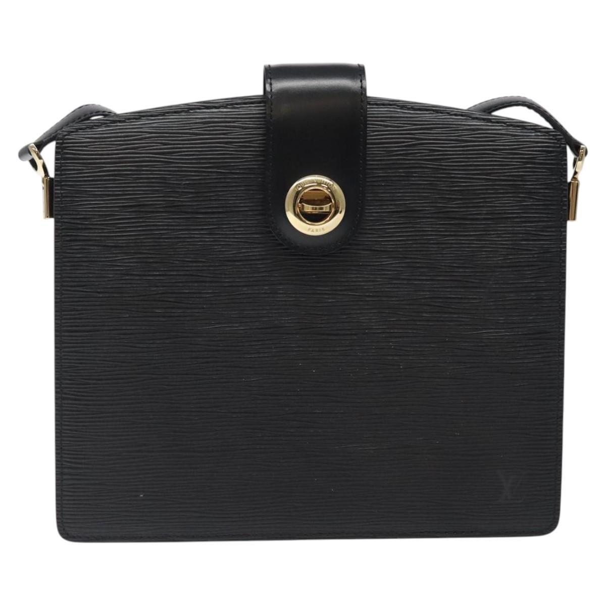 Louis Vuitton Epi Capuchin Shoulder Bag Black M 52342 Lv Auth