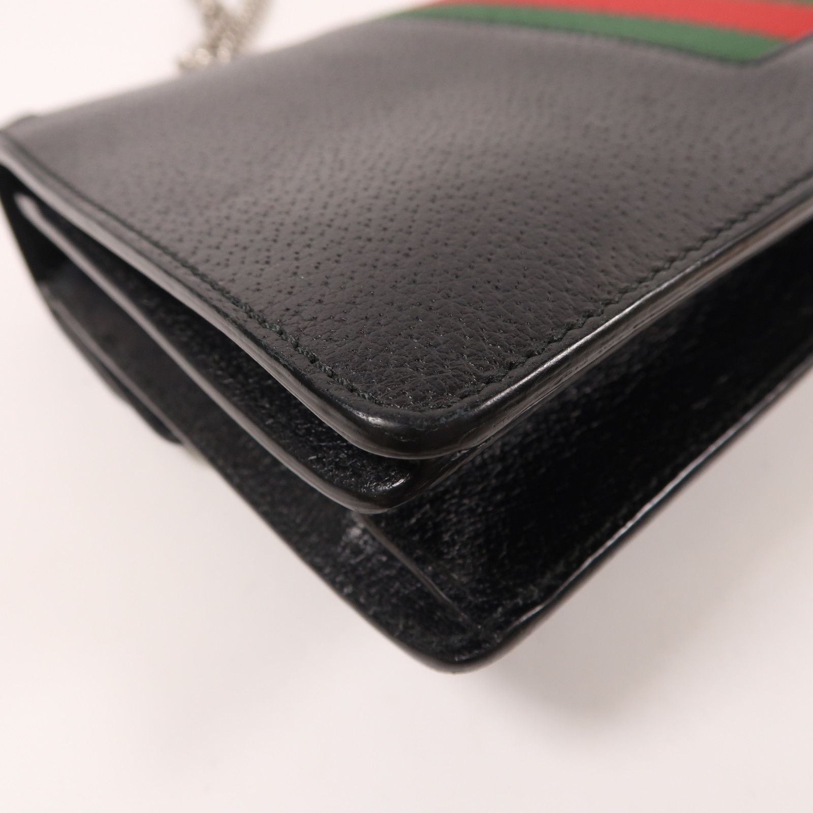 Gucci Cowhide Leather Dionysus Crossbody Back Bag Black Color Shoulder Bag Black Calfskin (cowhide) 4