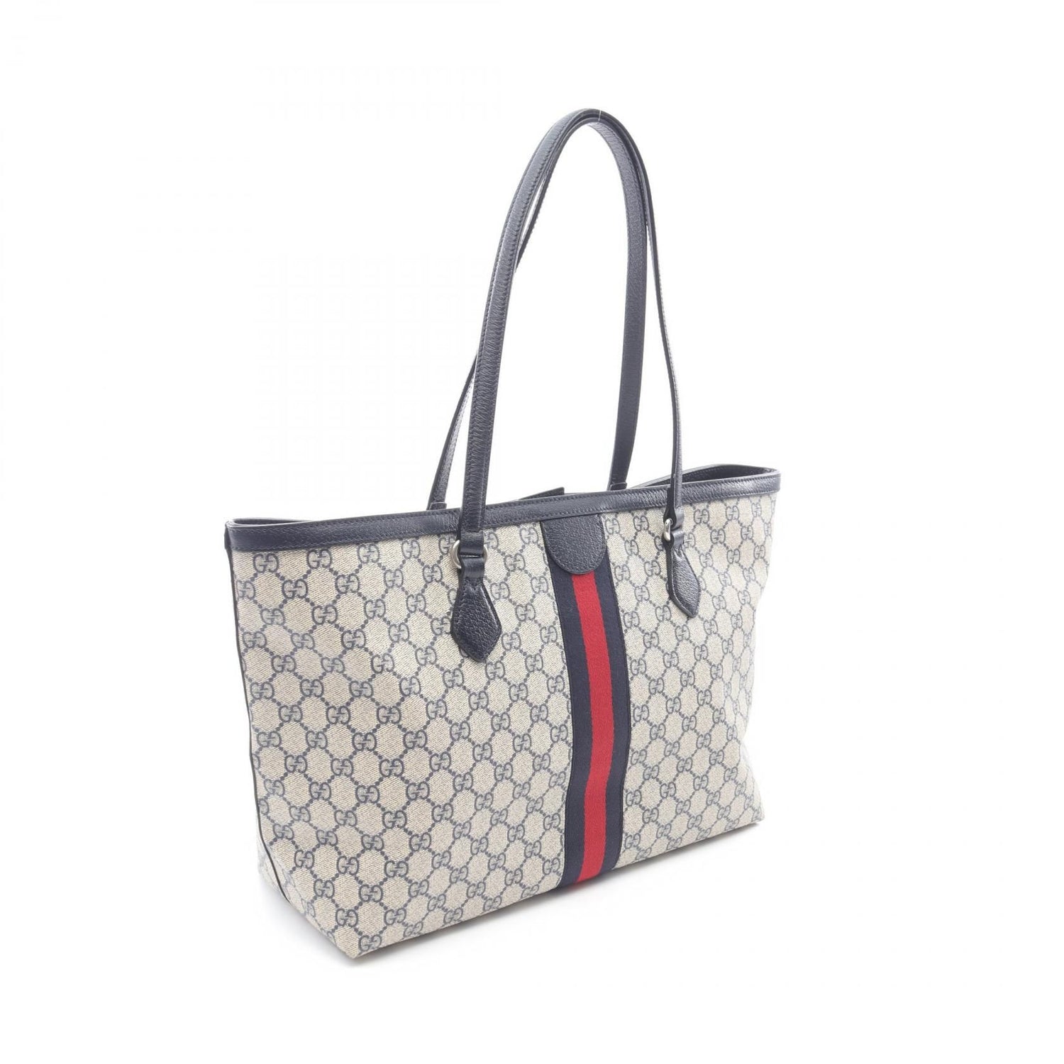 Gucci Medium Tote Gg Supreme Tote Bag Beige Multicolor Pvc Coated Canvas 631685